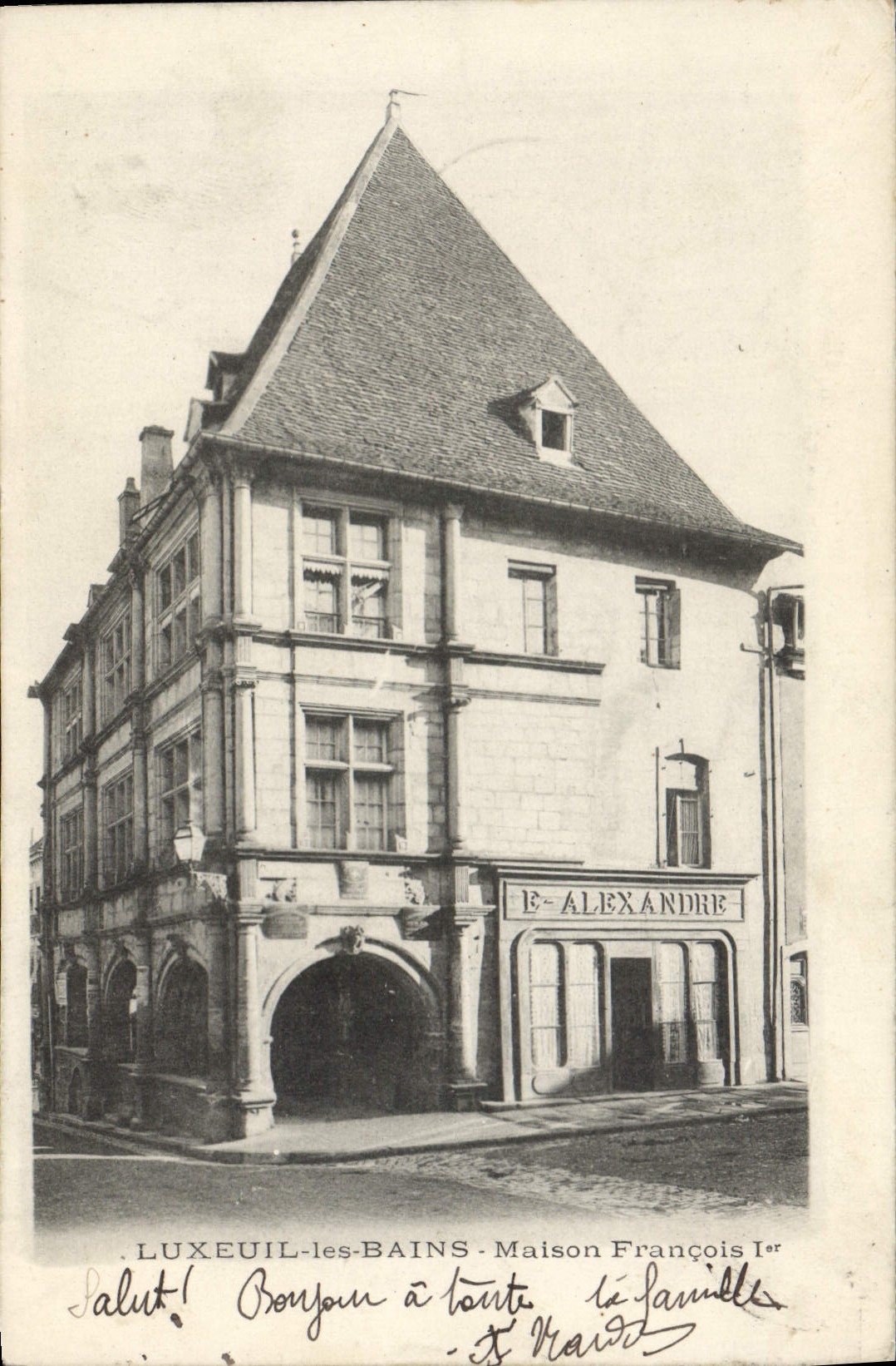 CPA Luxueil les Bains Maison Francois 1st