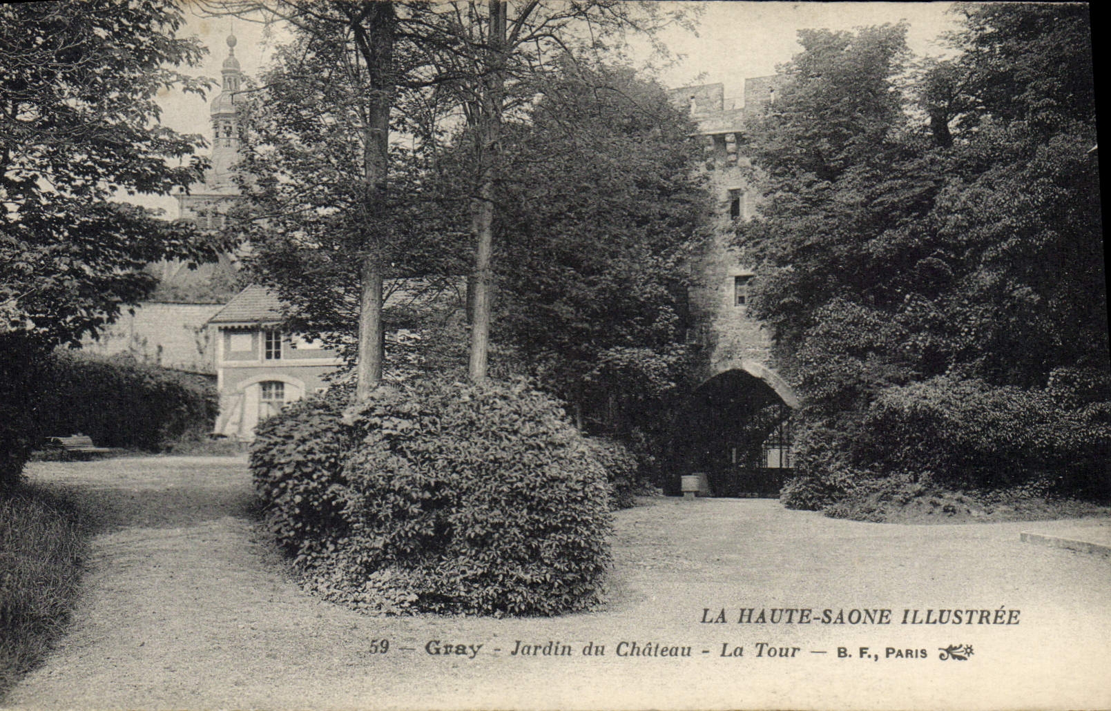 CPA Gray Jardin du Chateau La Tour 