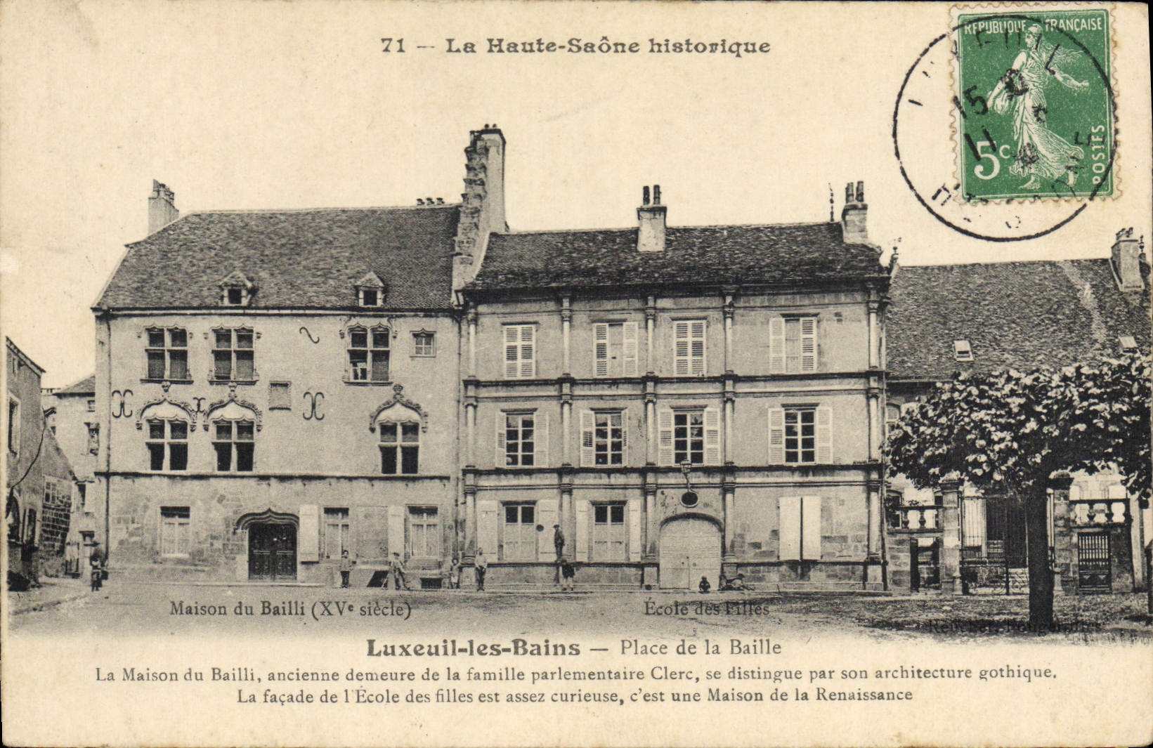 CPA Luxeuil les Bains Place de la Baille