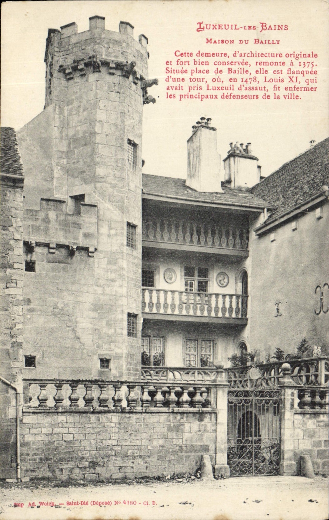 CPA Luxeuil les Bains Maison de Bailly