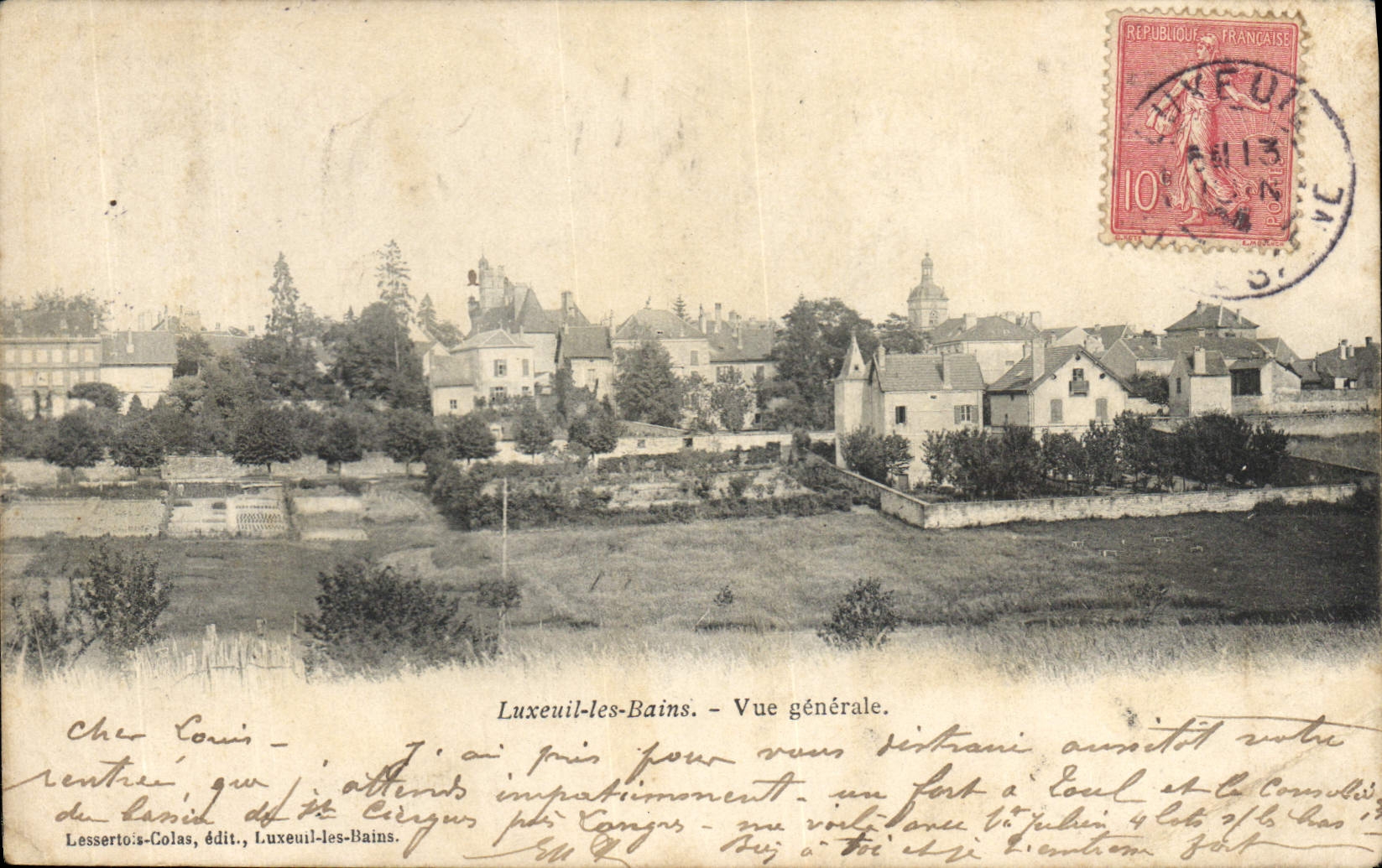 CPA Luxeuil les Bains Vue generale 