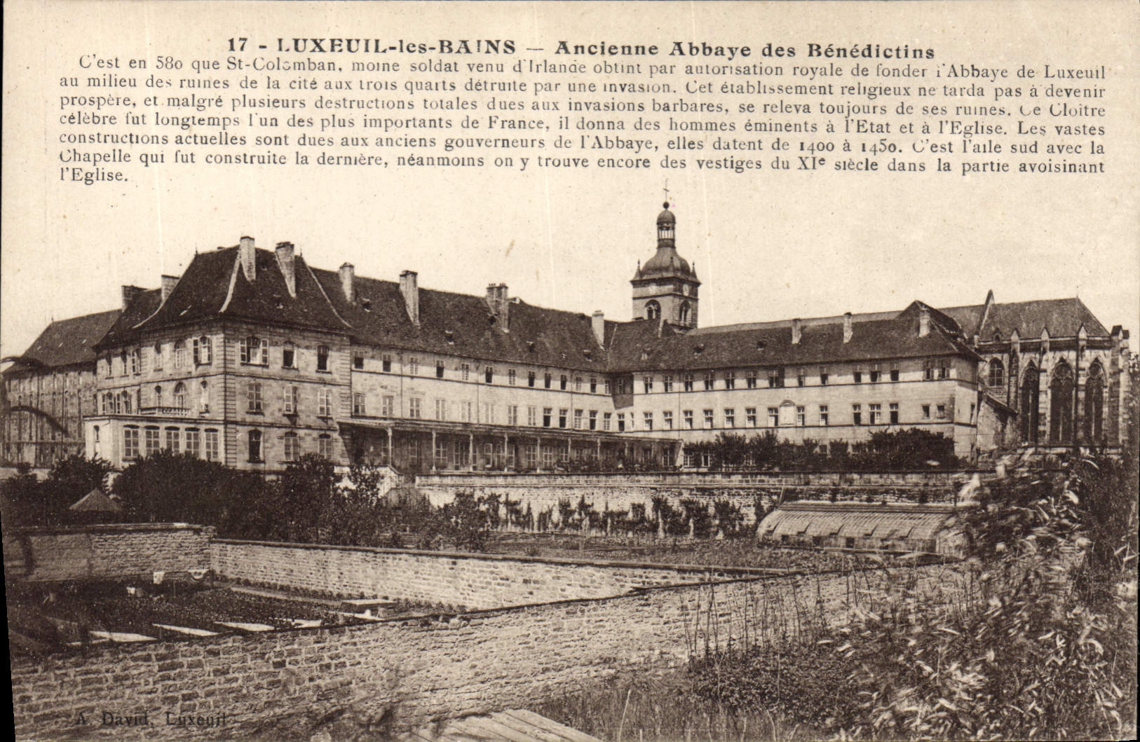 CPA Luxeuil les Bains Ancienne Abbaye des Benedictins