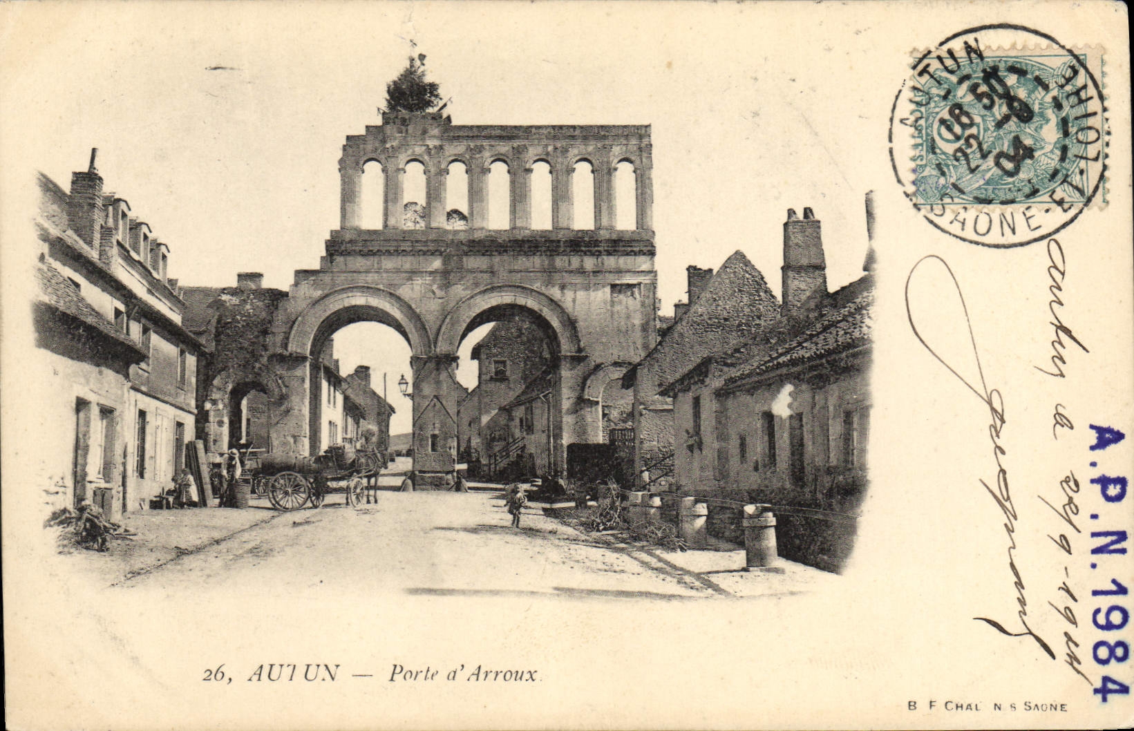 CPA Autun Porte d'Arroux 