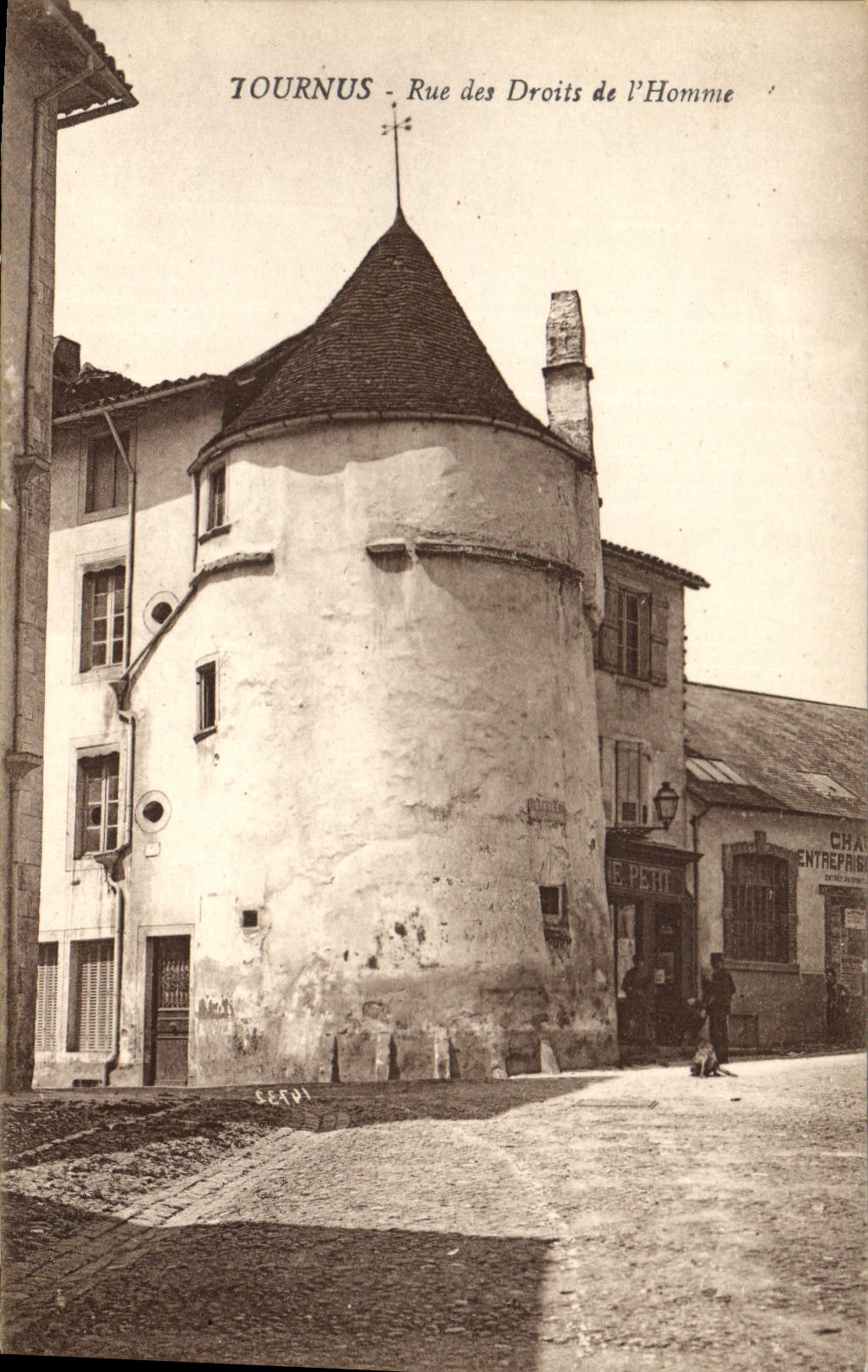 CPA Tournus Rue des Droits de l'Homme 