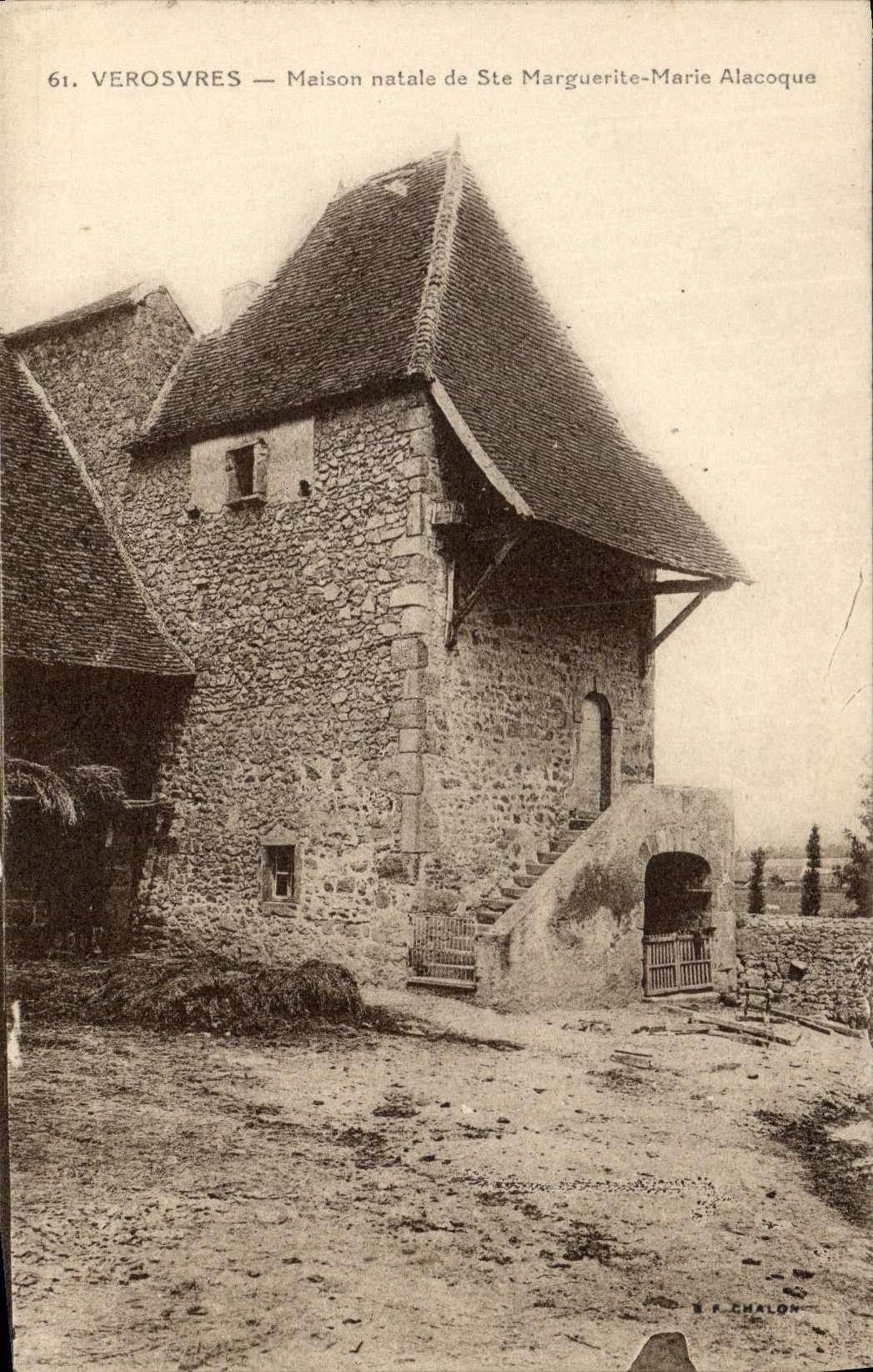 CPA Verosvres Maison natale de Ste Marguerite Marie Alacoque