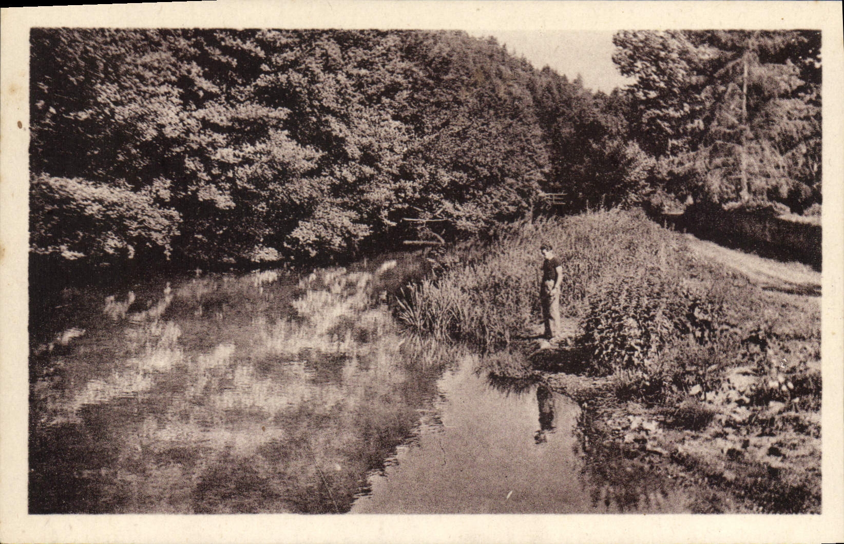 CPA Lucenay L'Eveque Vue sur la Riviere 