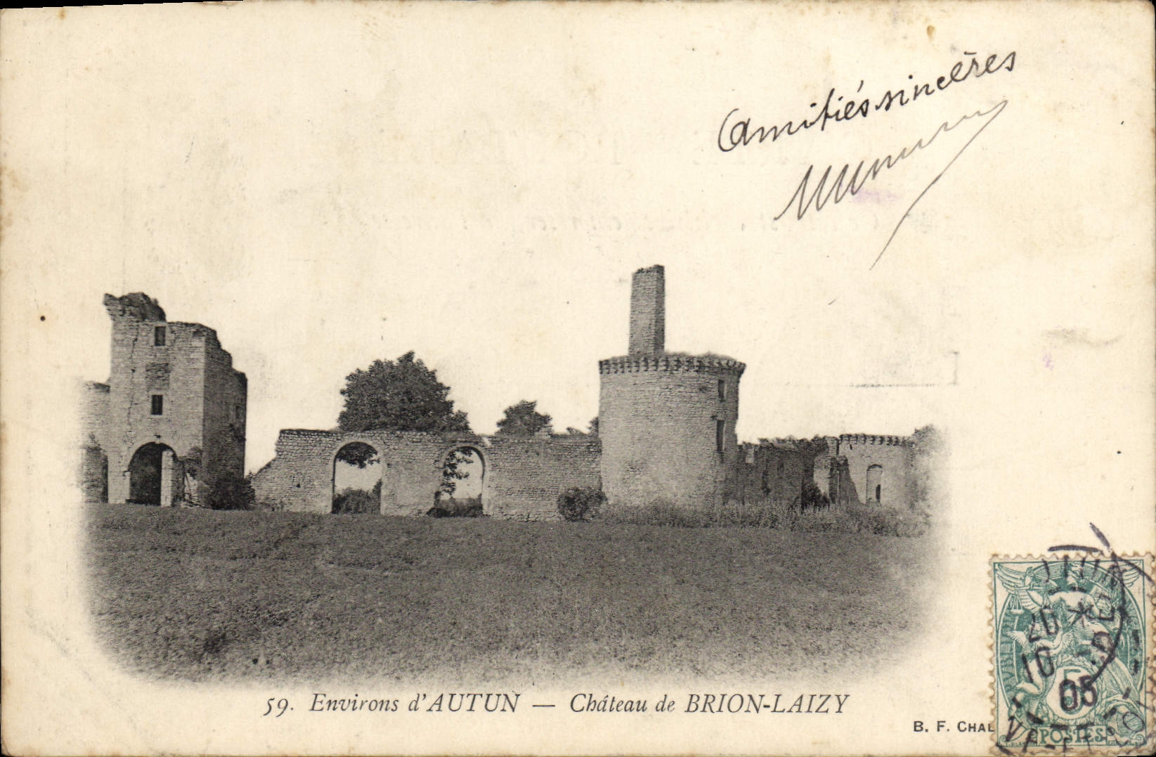 CPA Environs d'Autun Chateau de Brion Laizy