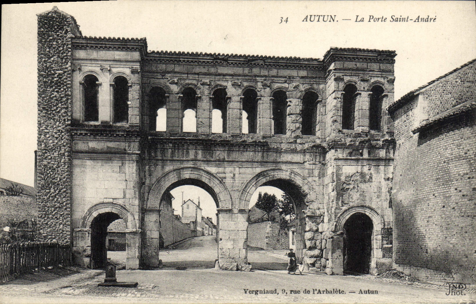 CPA Autun La Porte Saint Andre 