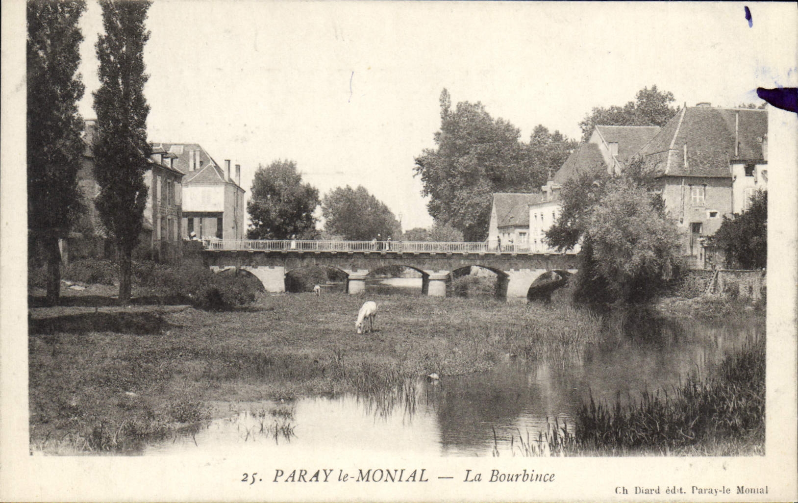 CPA Paray le Monial La Bourbince 