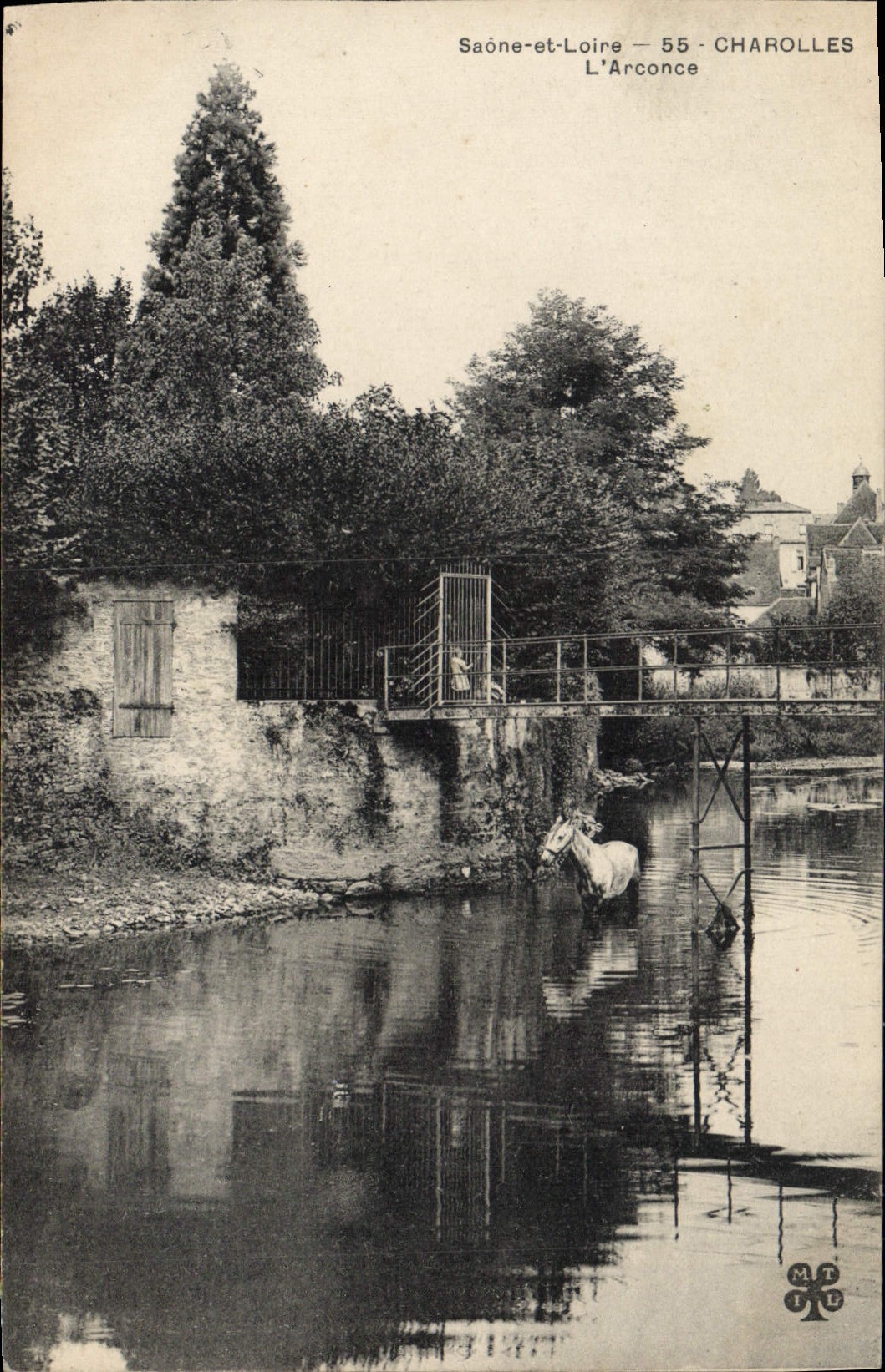 CPA Saone et Loire Charolles L'Arconce 