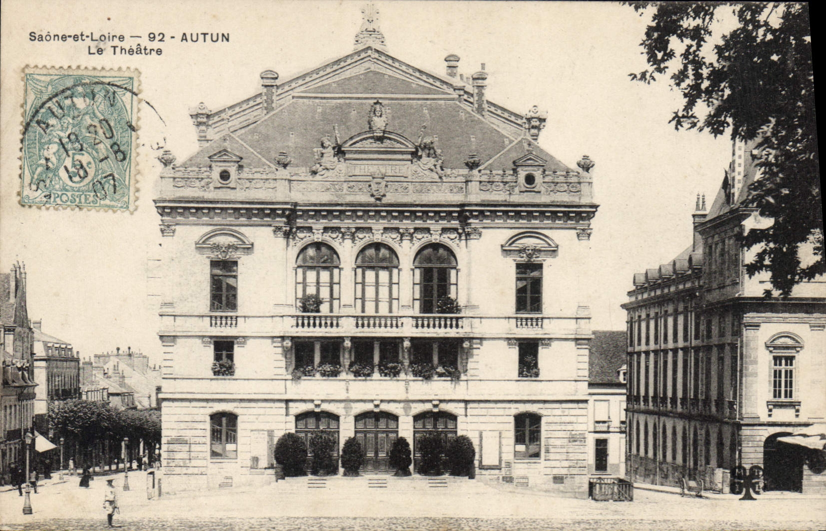 CPA Saone et Loire Autun Le Theatre 