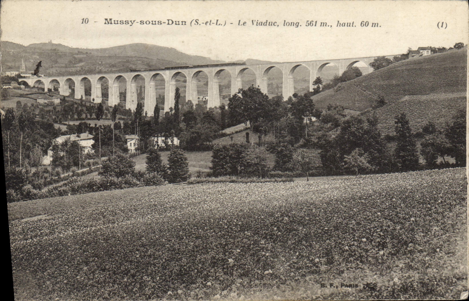 CPA Mussy sous Dun Le Viaduc 