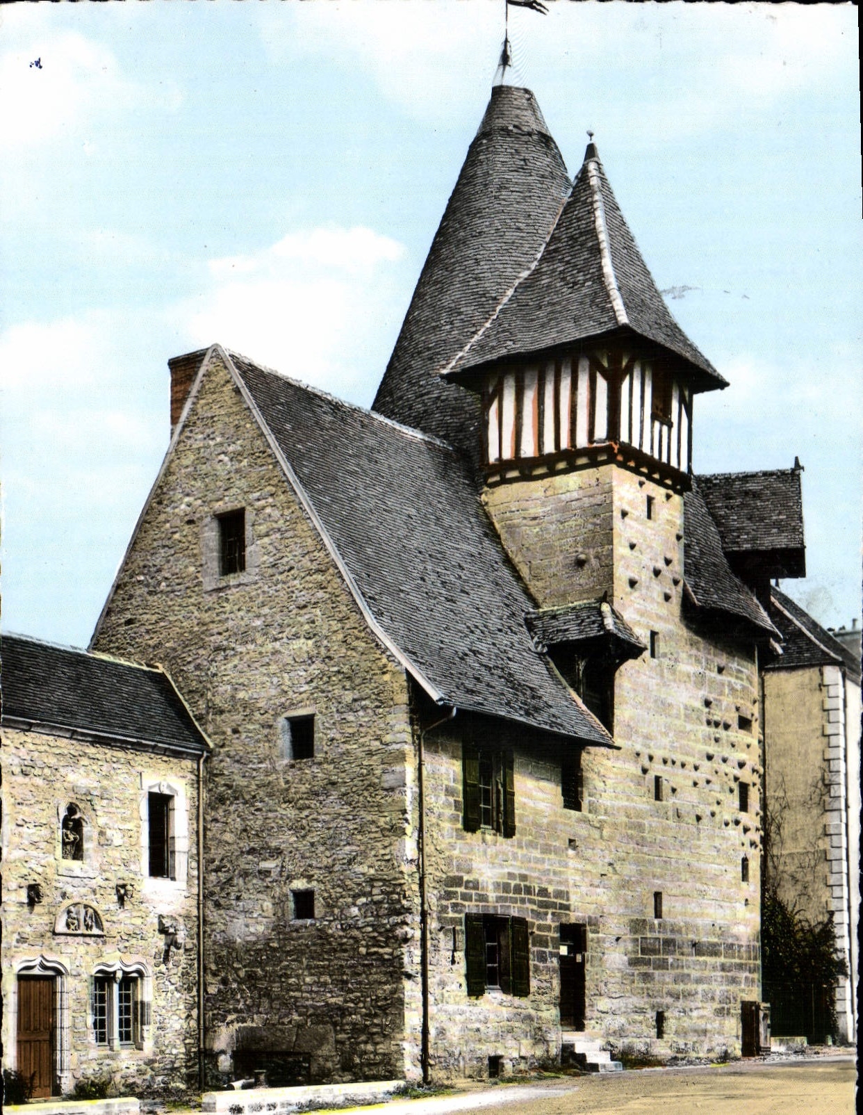 CPSM Marcigny Saone et Loire Moulin du Priere Benedictin XVI s