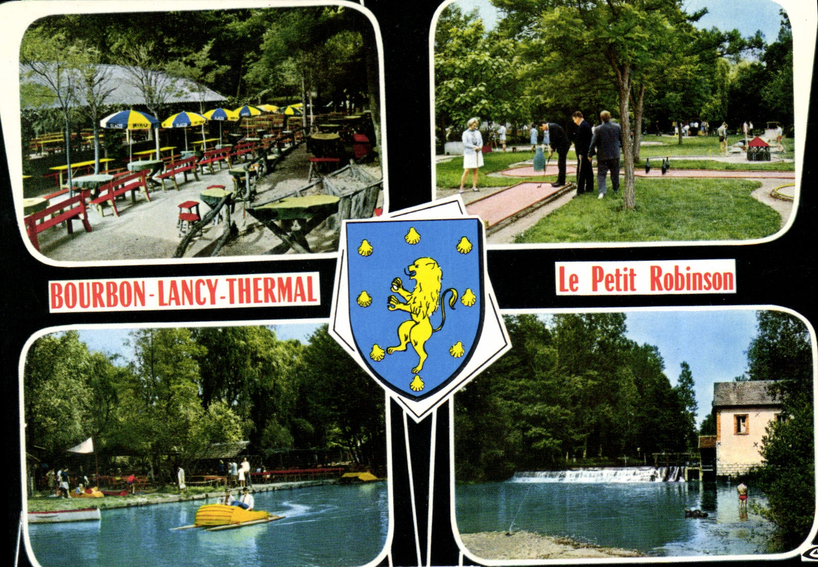 CPSM Bourbon Lancy Thermal Le Petit Robinson 