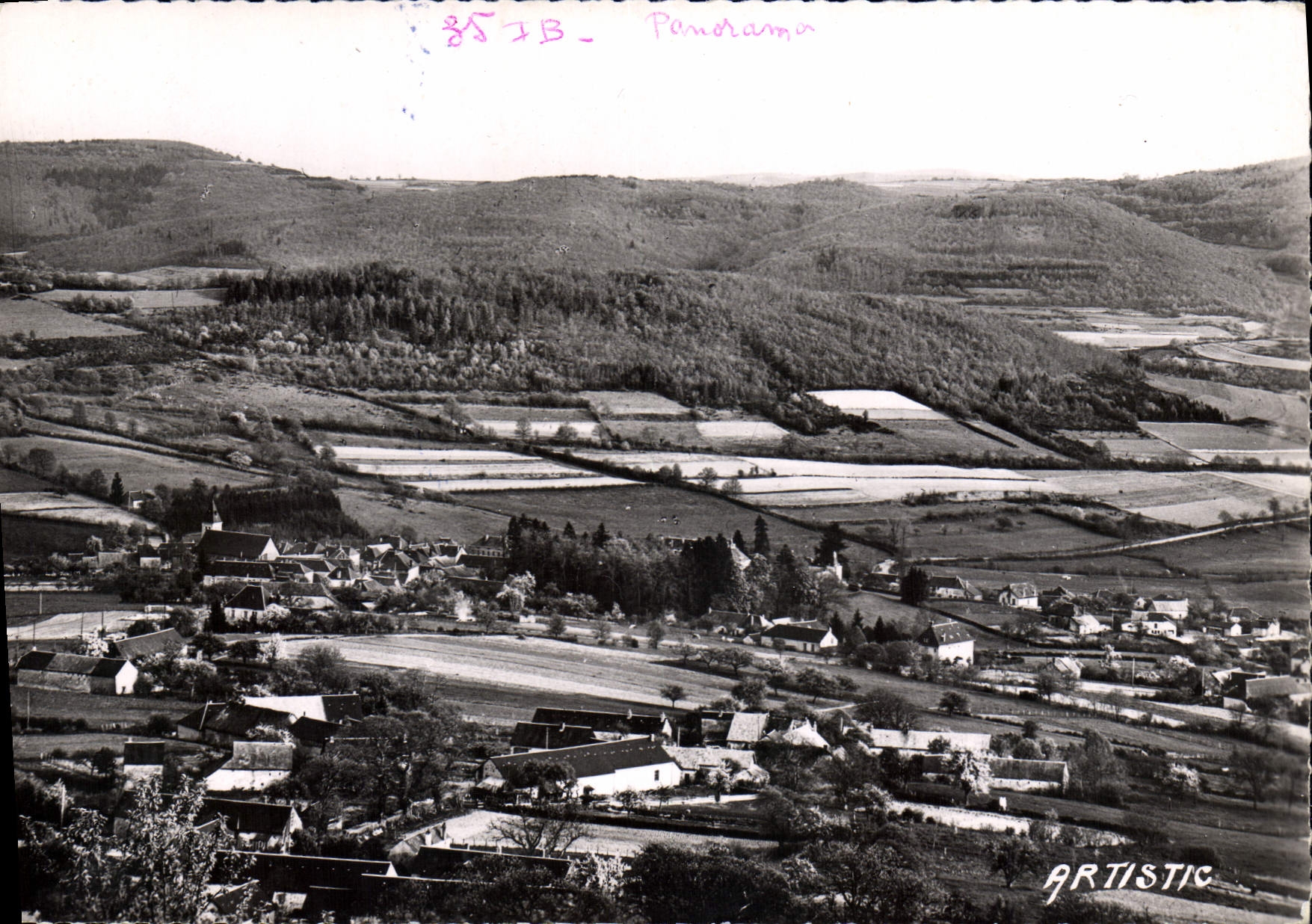 CPSM Anost S et L Vue panoramique