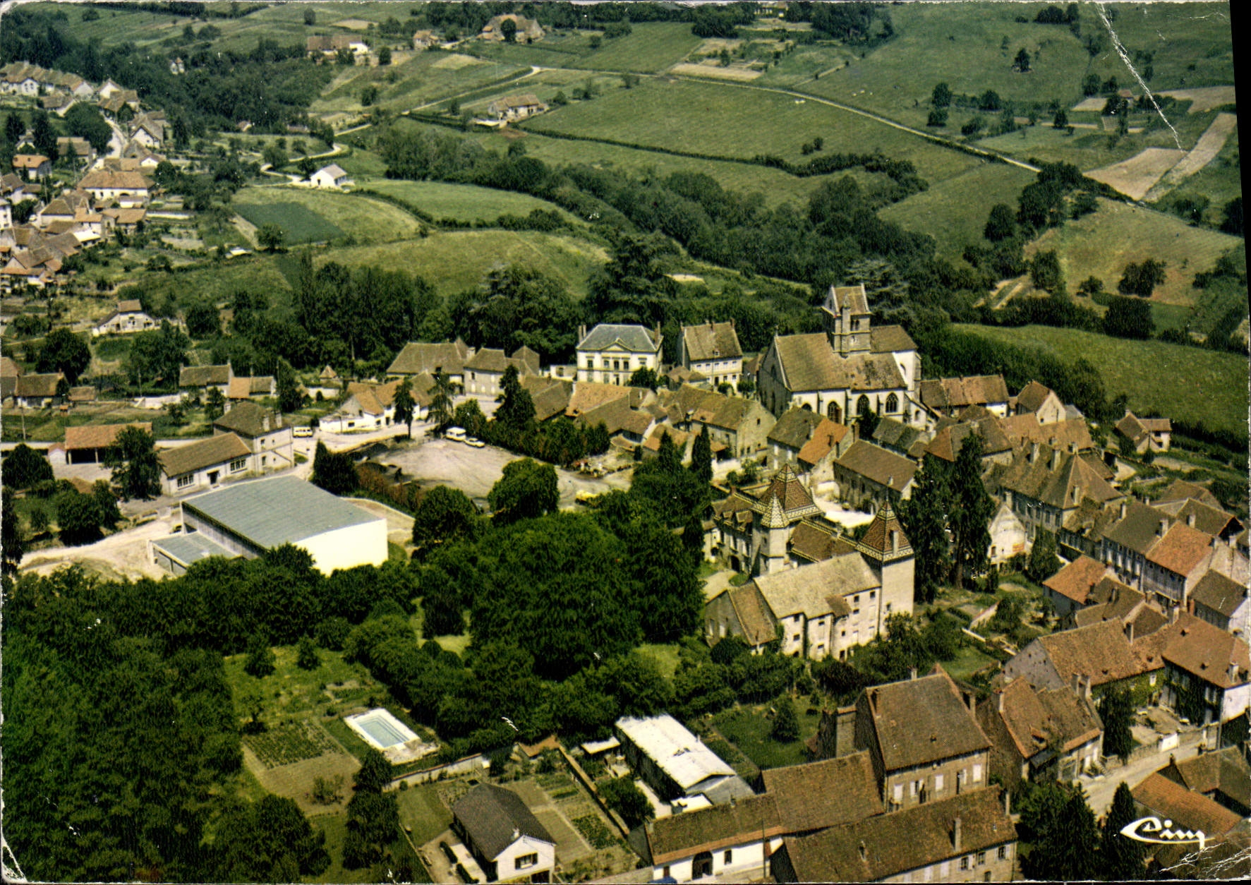 CPSM Couches S et L Vue generale aerienne 