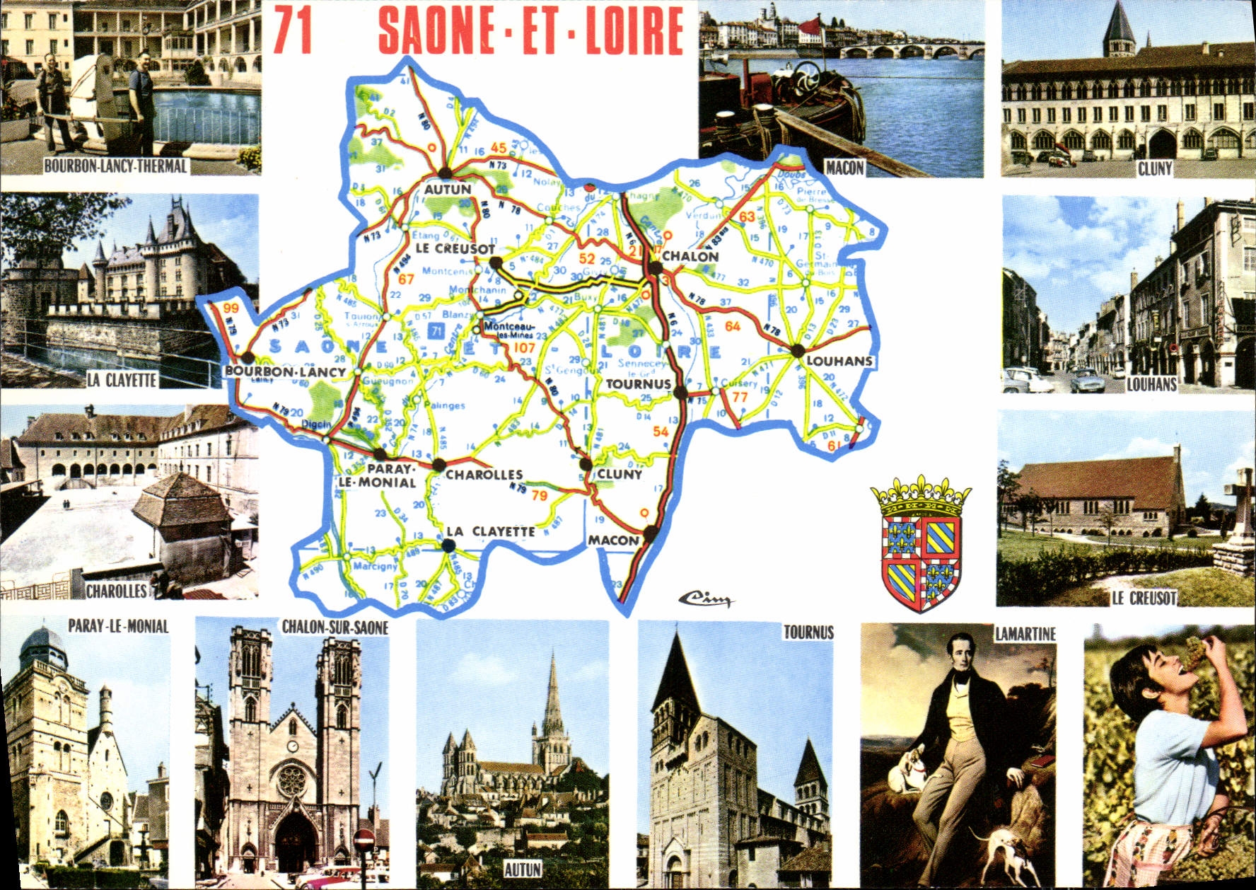 CPSM Saone Et Loire 