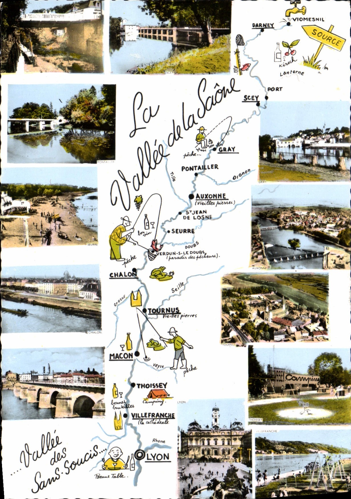 CPSM La Vallee de la Saone 