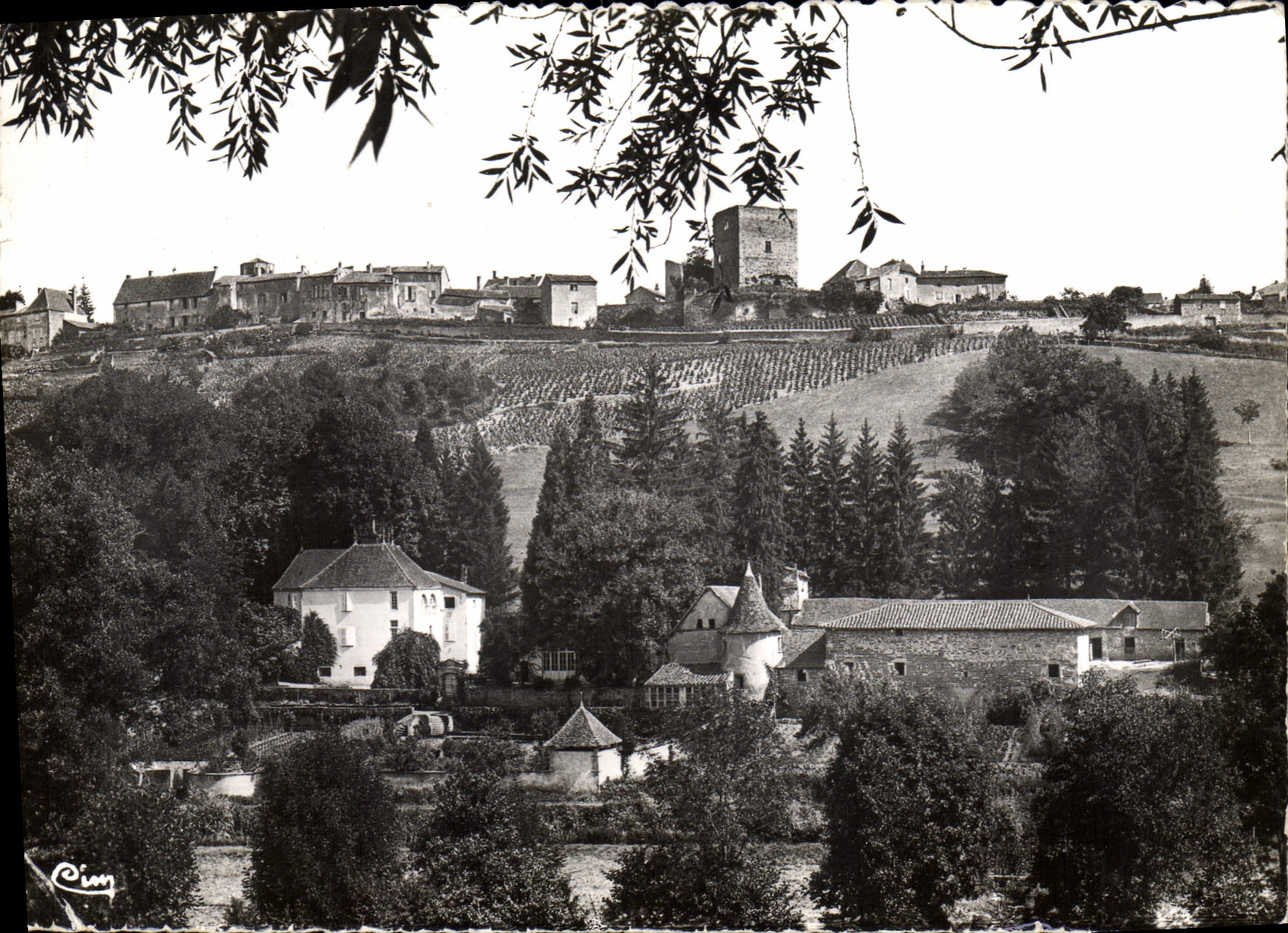 CPSM Semur en Brionnais S et Le Le chateau de la Vallee et vue generale 