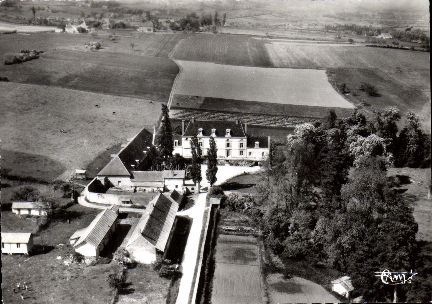 CPSM CHENOVES Chateau de la Boutiere Vue aerienne 