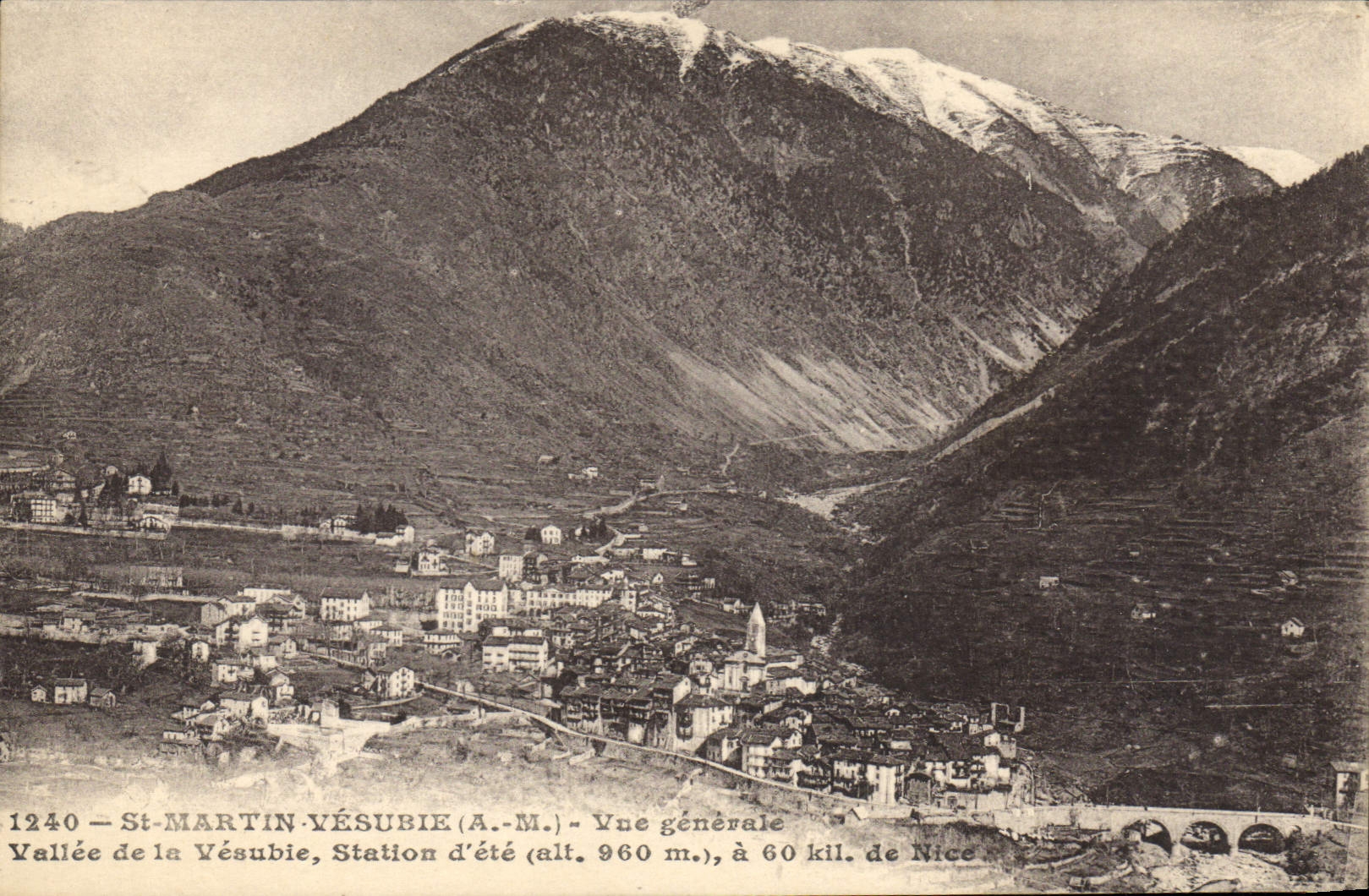 CPA St Martin VESUBIE Vue generale