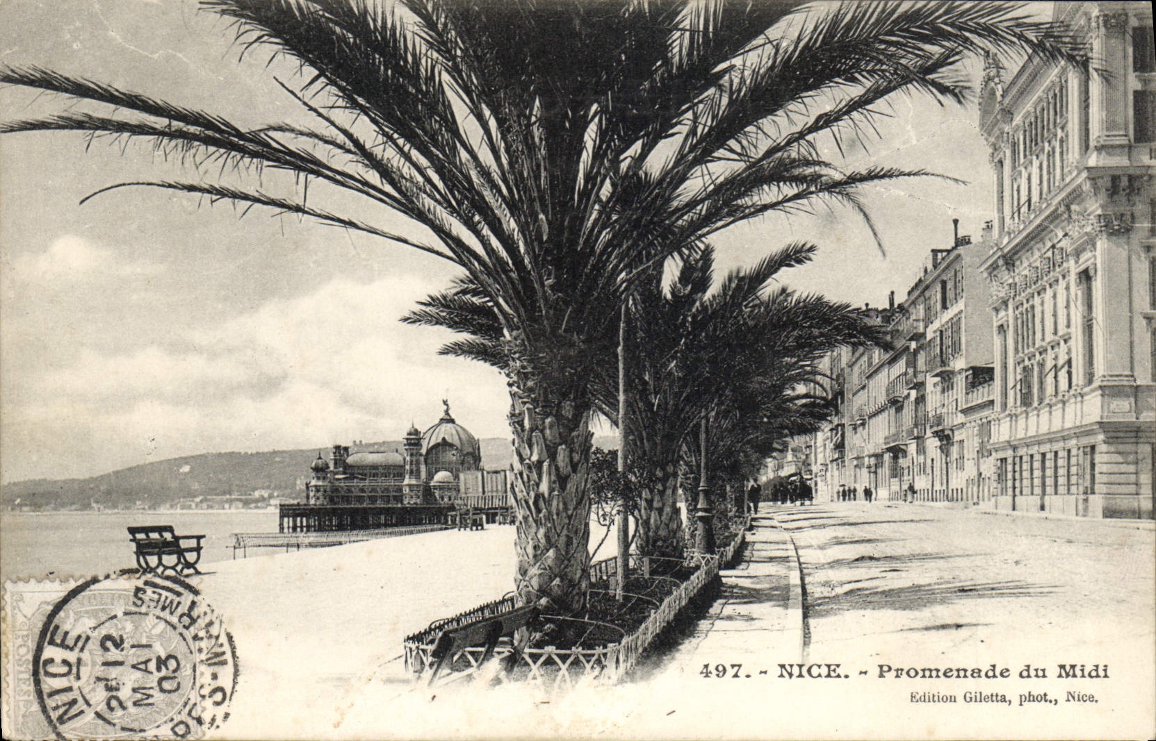 CPA NICE Promenade du Midi 