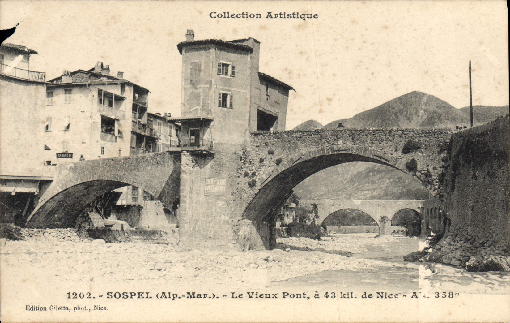 CPA SOSPEL Le Vieux Pont 