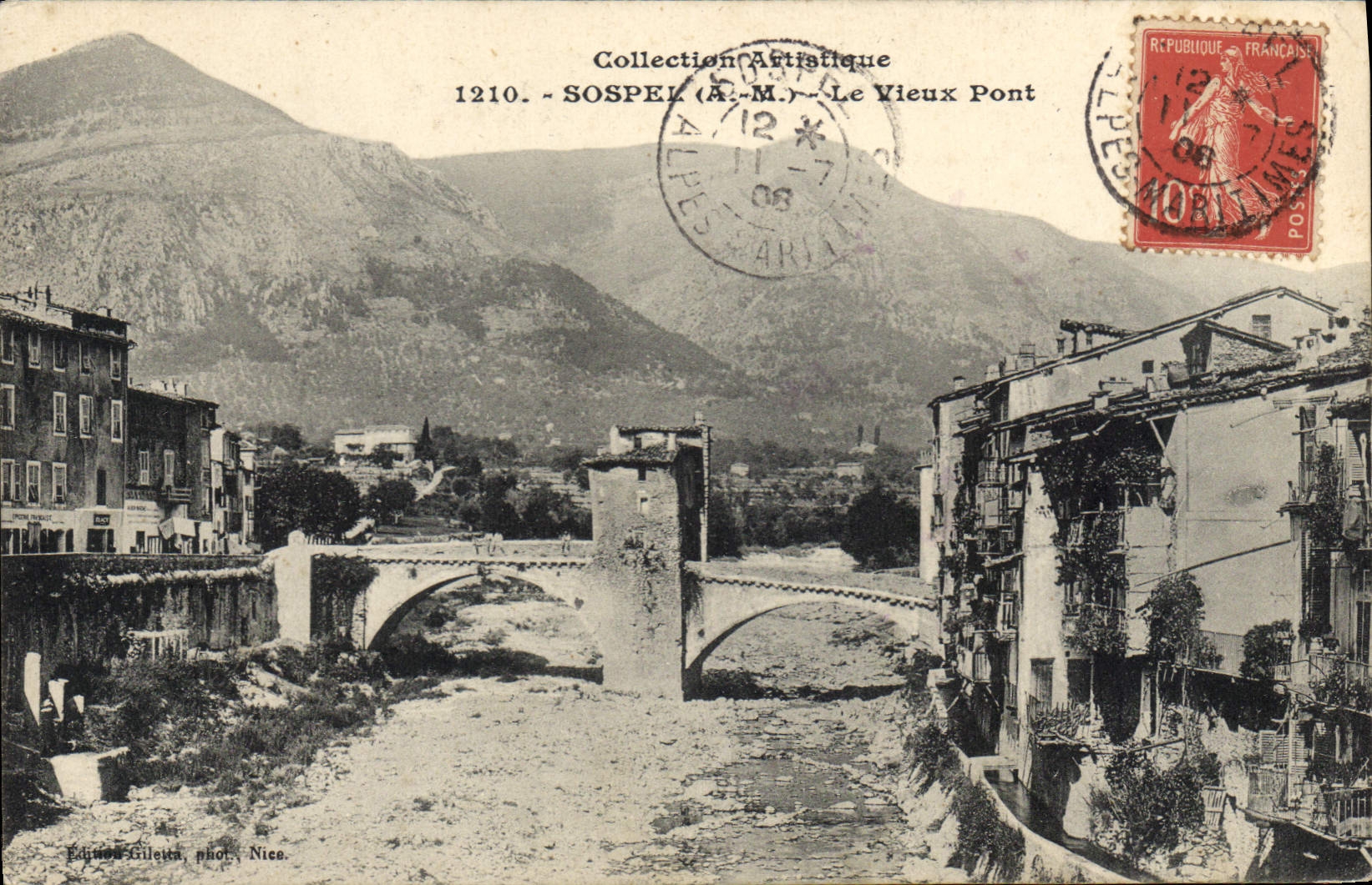CPA SOSPEL Le Vieux Pont 