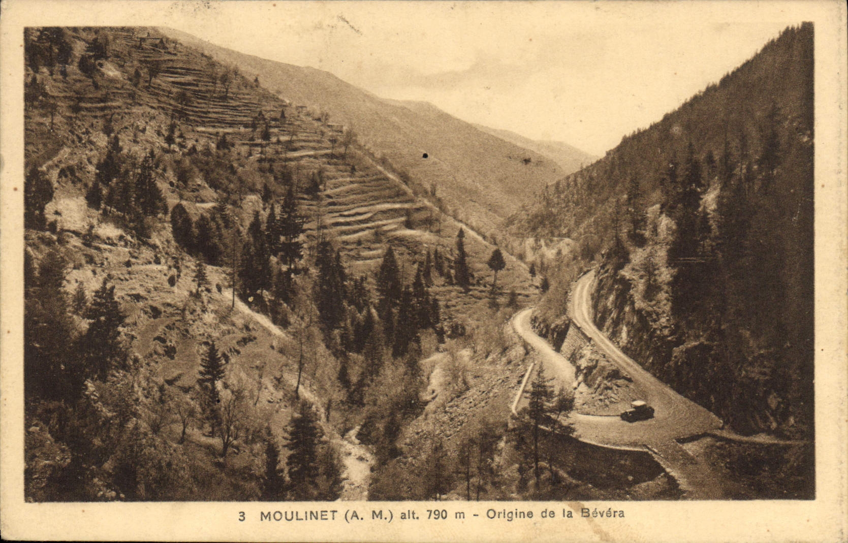 CPA Moulinet A M origine de la Bevera 