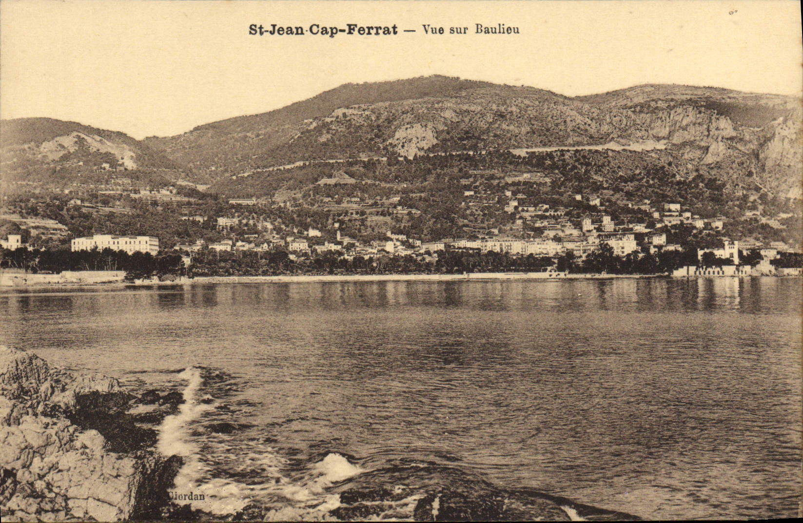 CPA St Jean Cap Ferrat Vue sur Baulieu 