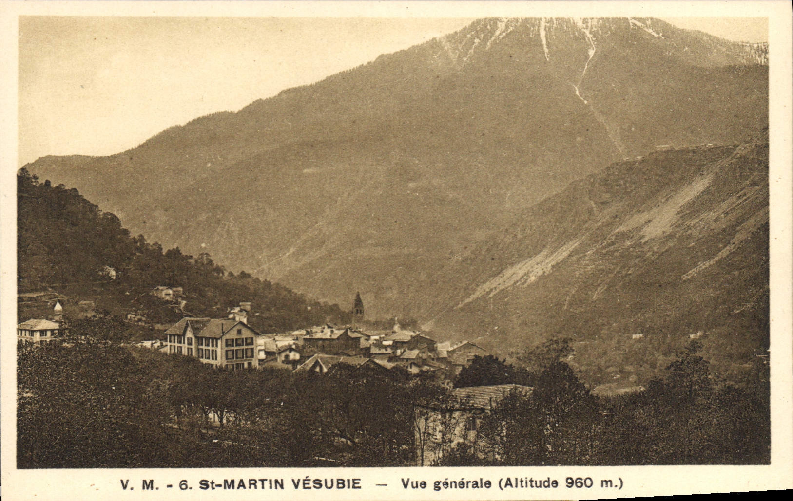 CPA St Martin VESUBIE Vue generale
