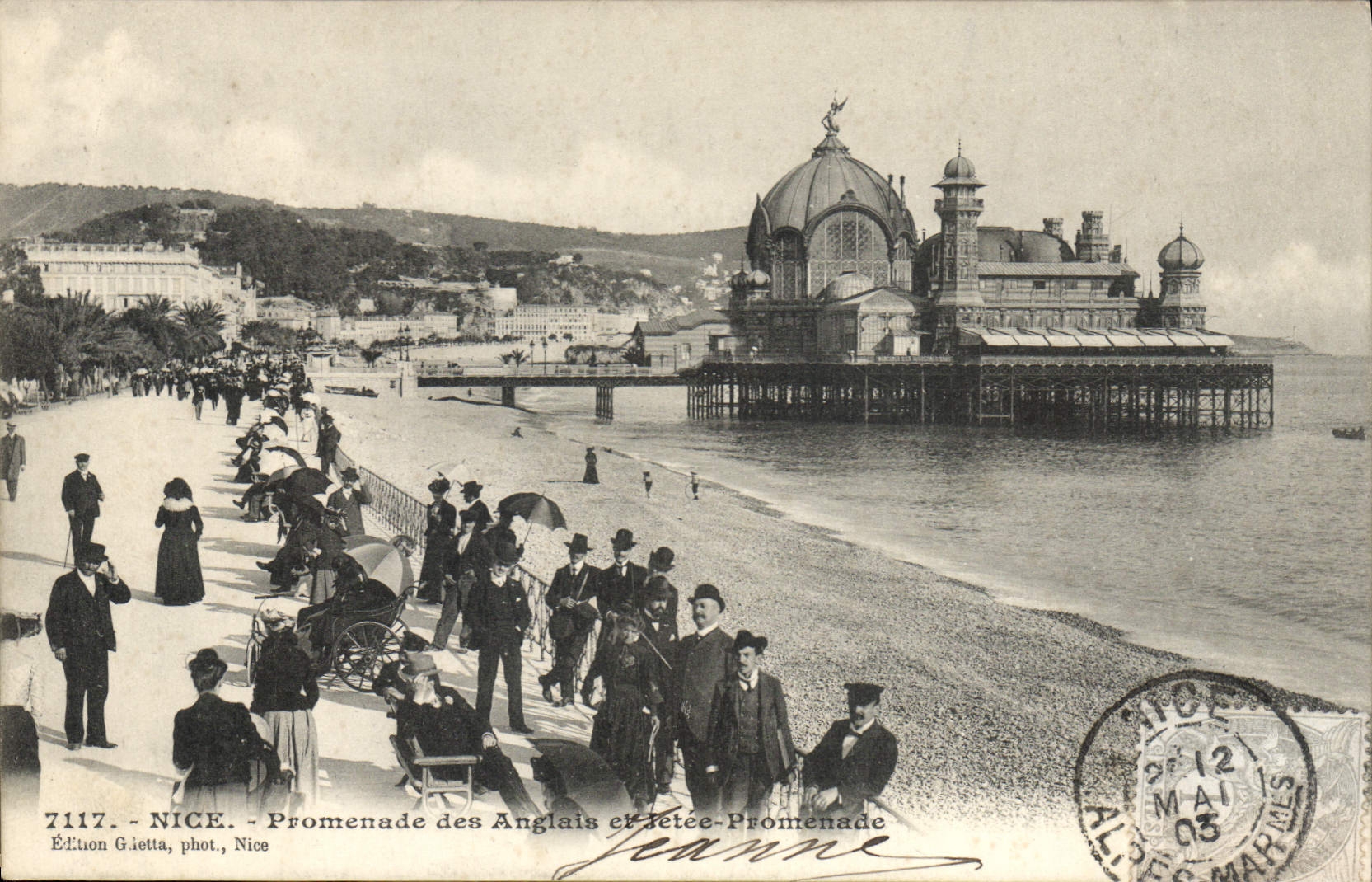 CPA NICE Promenade des anglais et jetee promenade