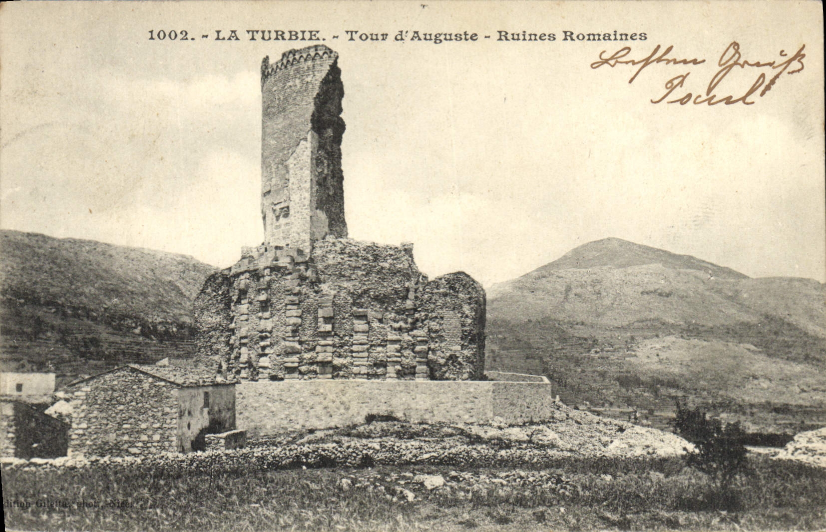 CPA LA TURBIE Tour d’Auguste Ruines Romaines