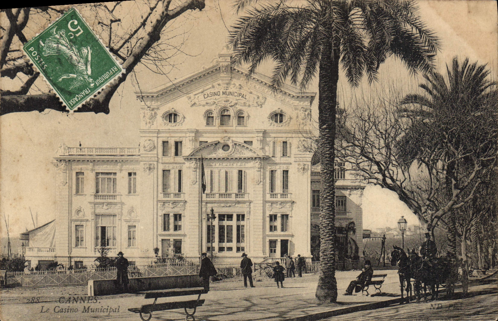CPA CANNES le Casino Municipal 