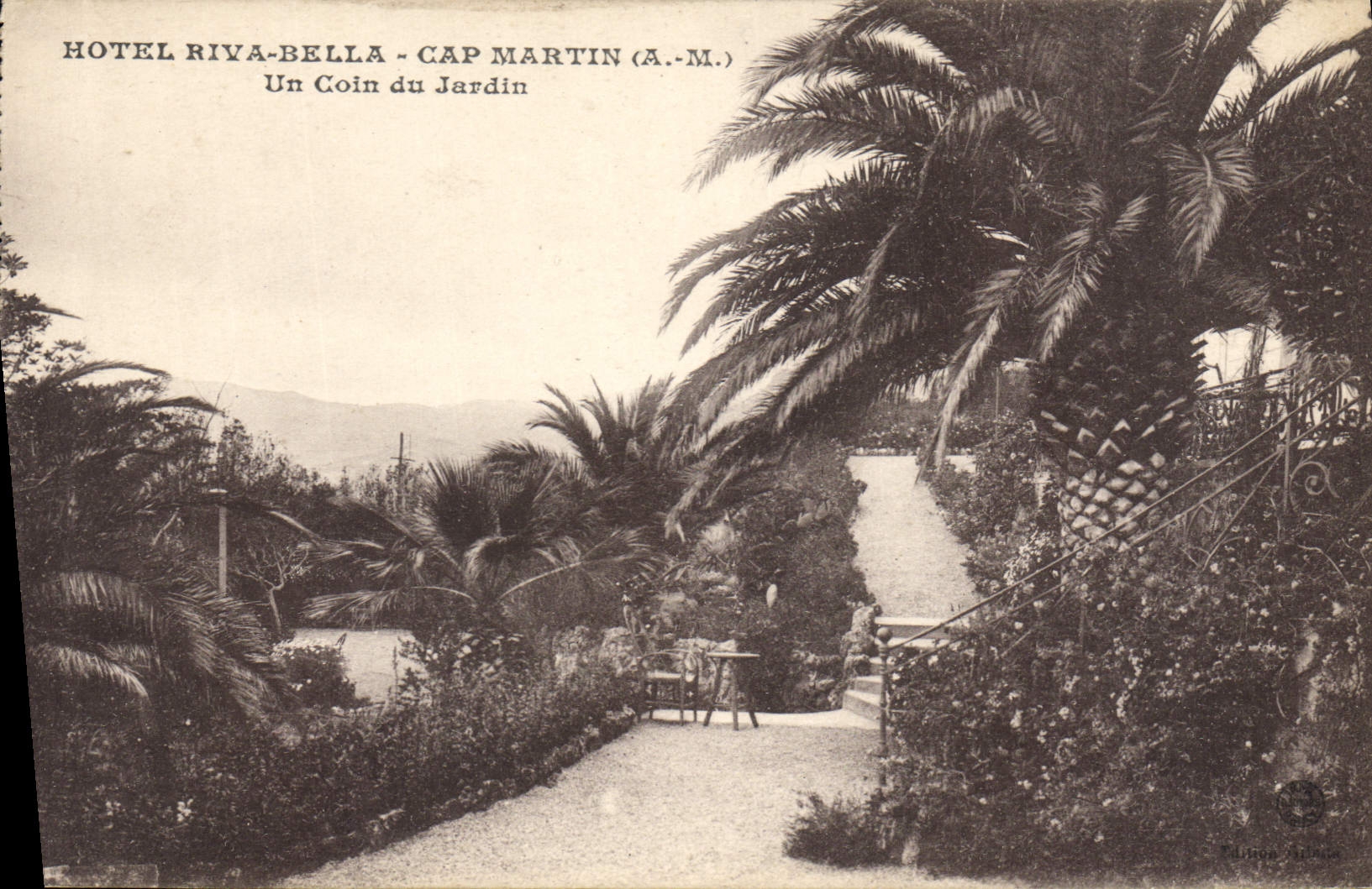 CPA HOTEL RIVA BELLA CAP MARTIN Un Coin du Jardin 