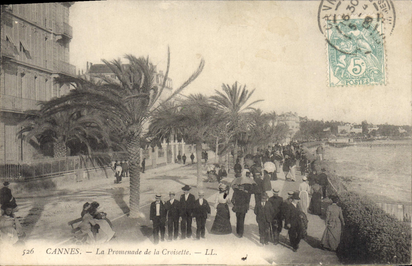 CPA CANNES la promenade de la croisette 