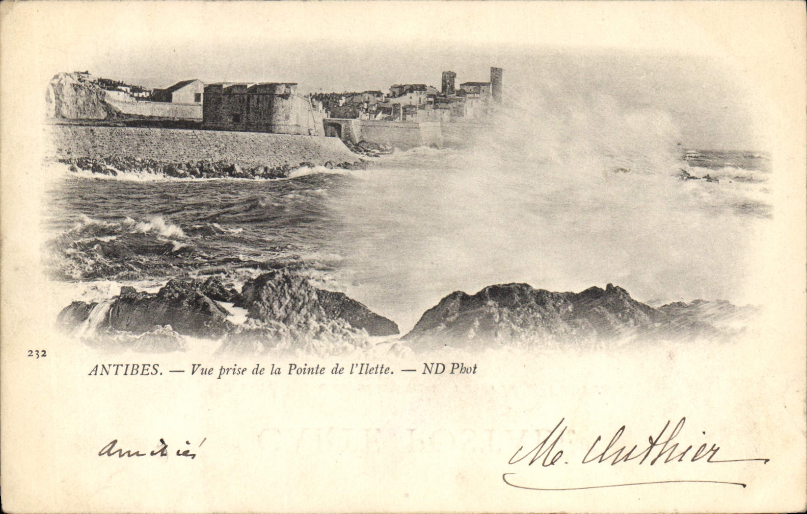 CPA ANTIBES vue prise de la pointe de l’Ilette