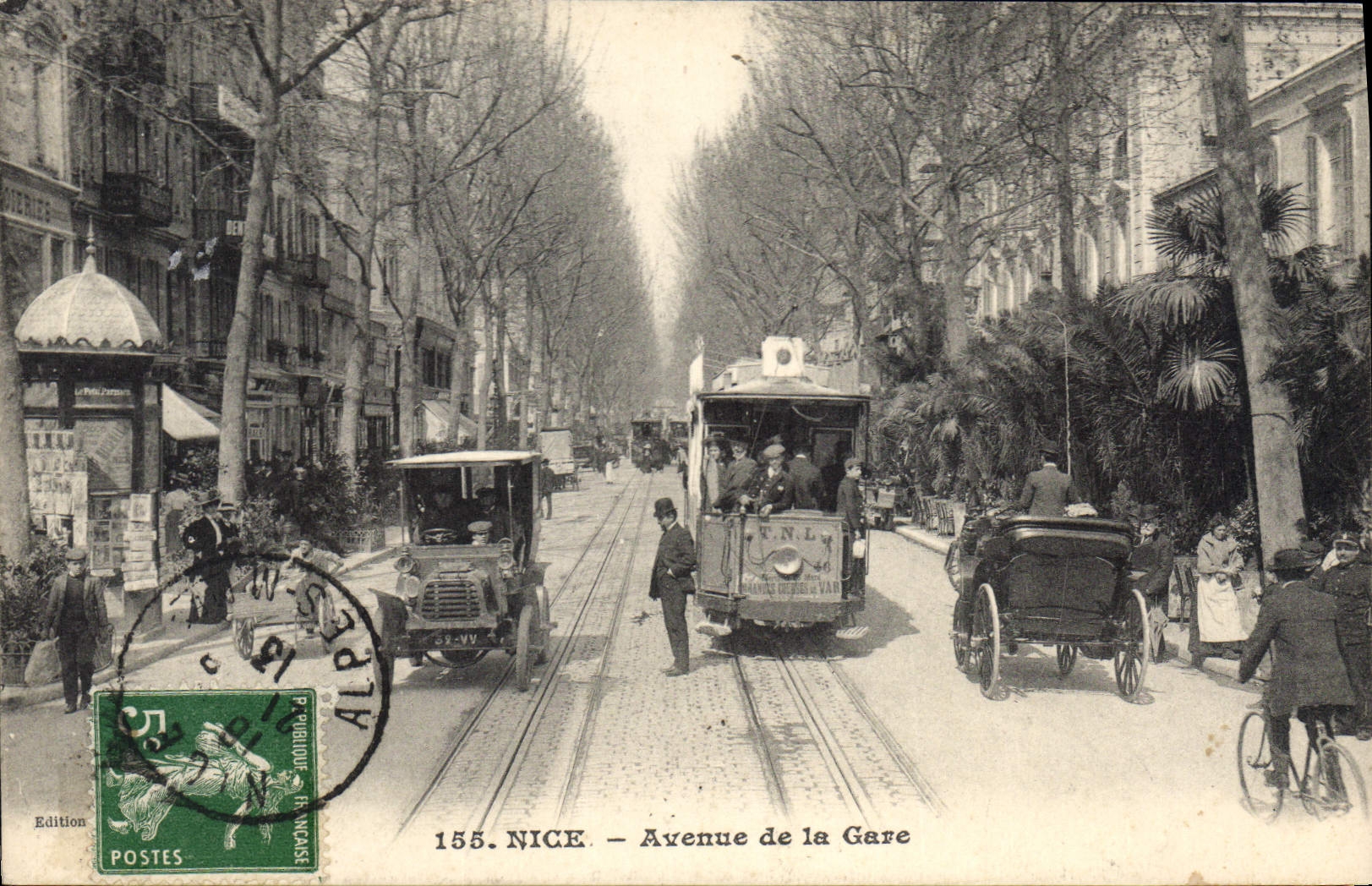 CPA NICE avenue de la Gare 