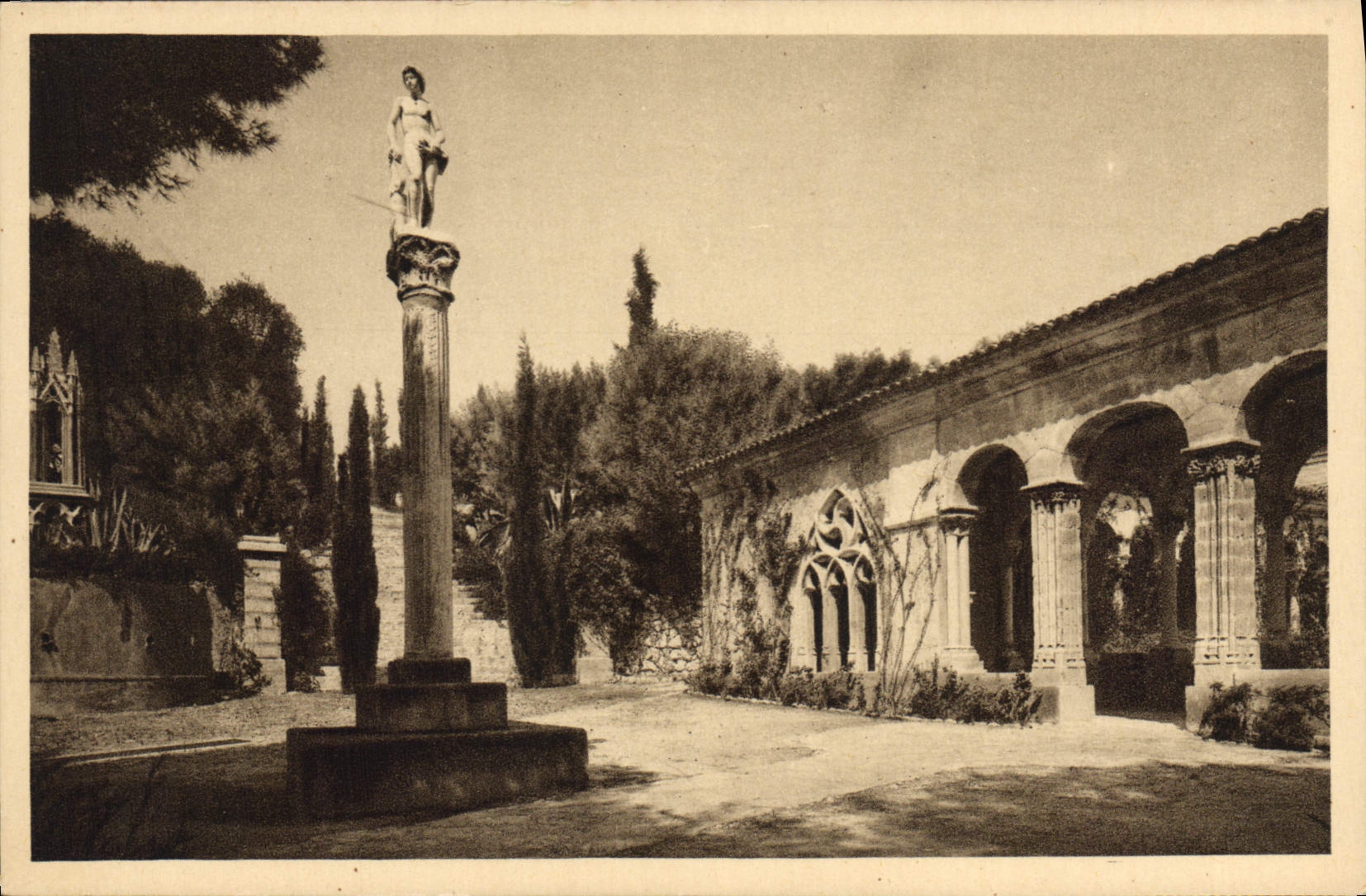 CPA Abbaye de roseland avenue de FABRON NICE