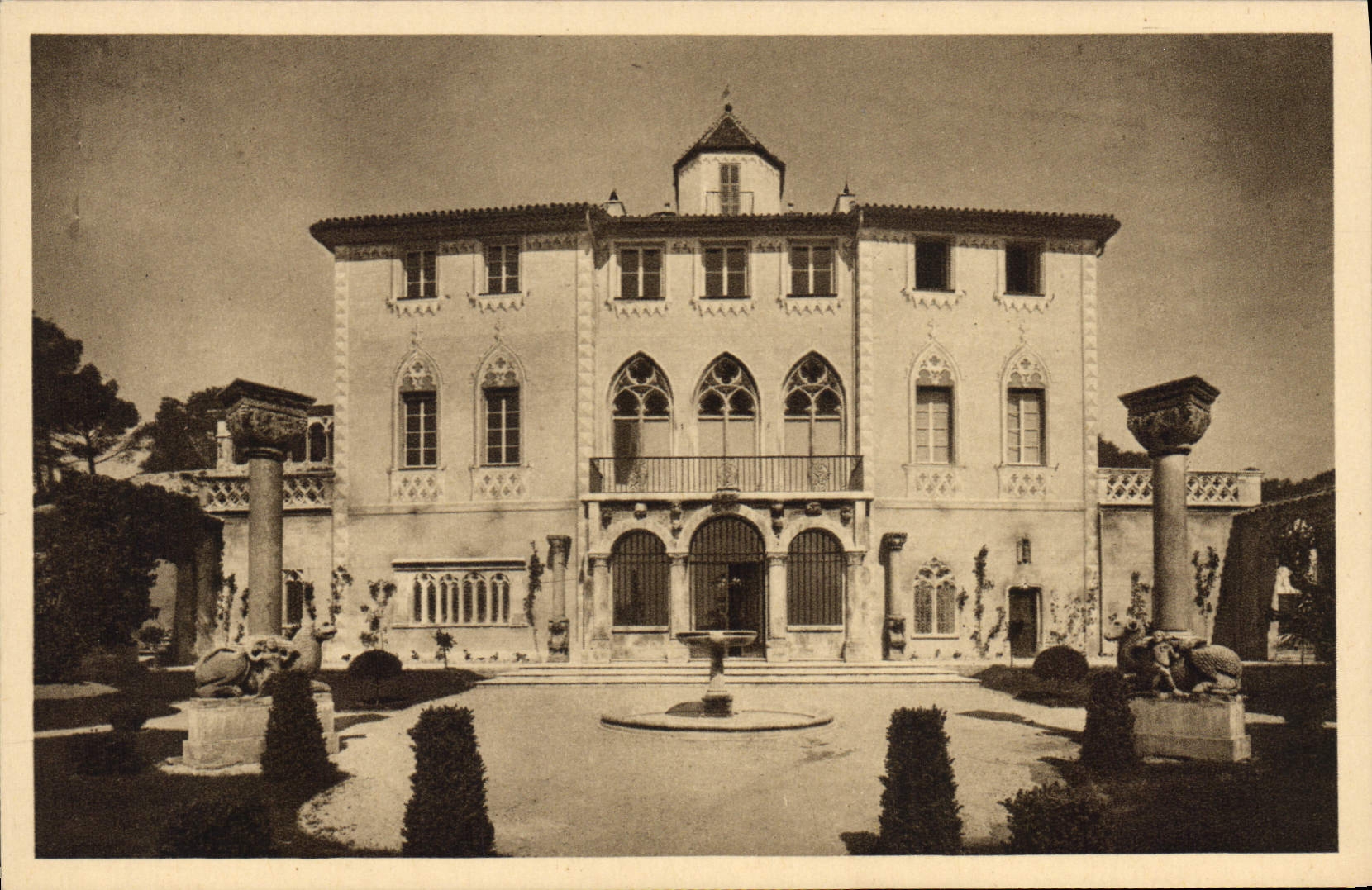 CPA Abbaye de roseland avenue de FABRON NICE