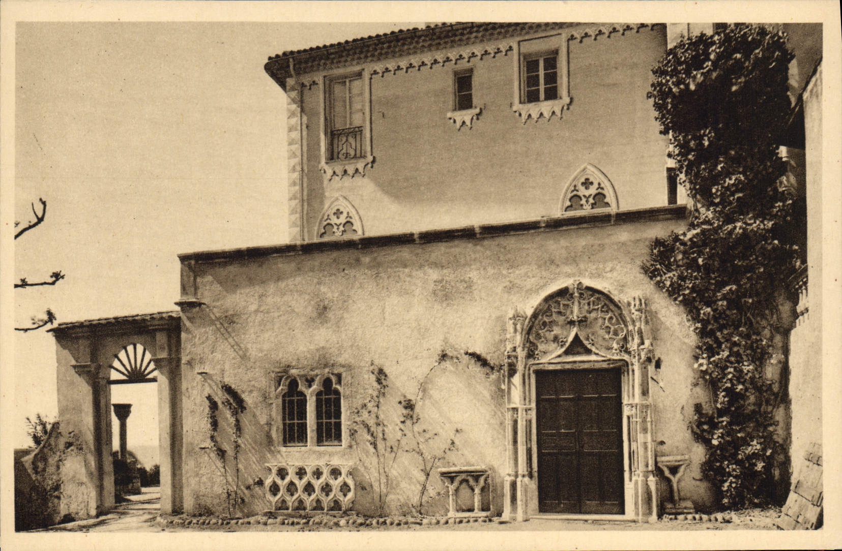 CPA Abbaye de roseland avenue de FABRON NICE