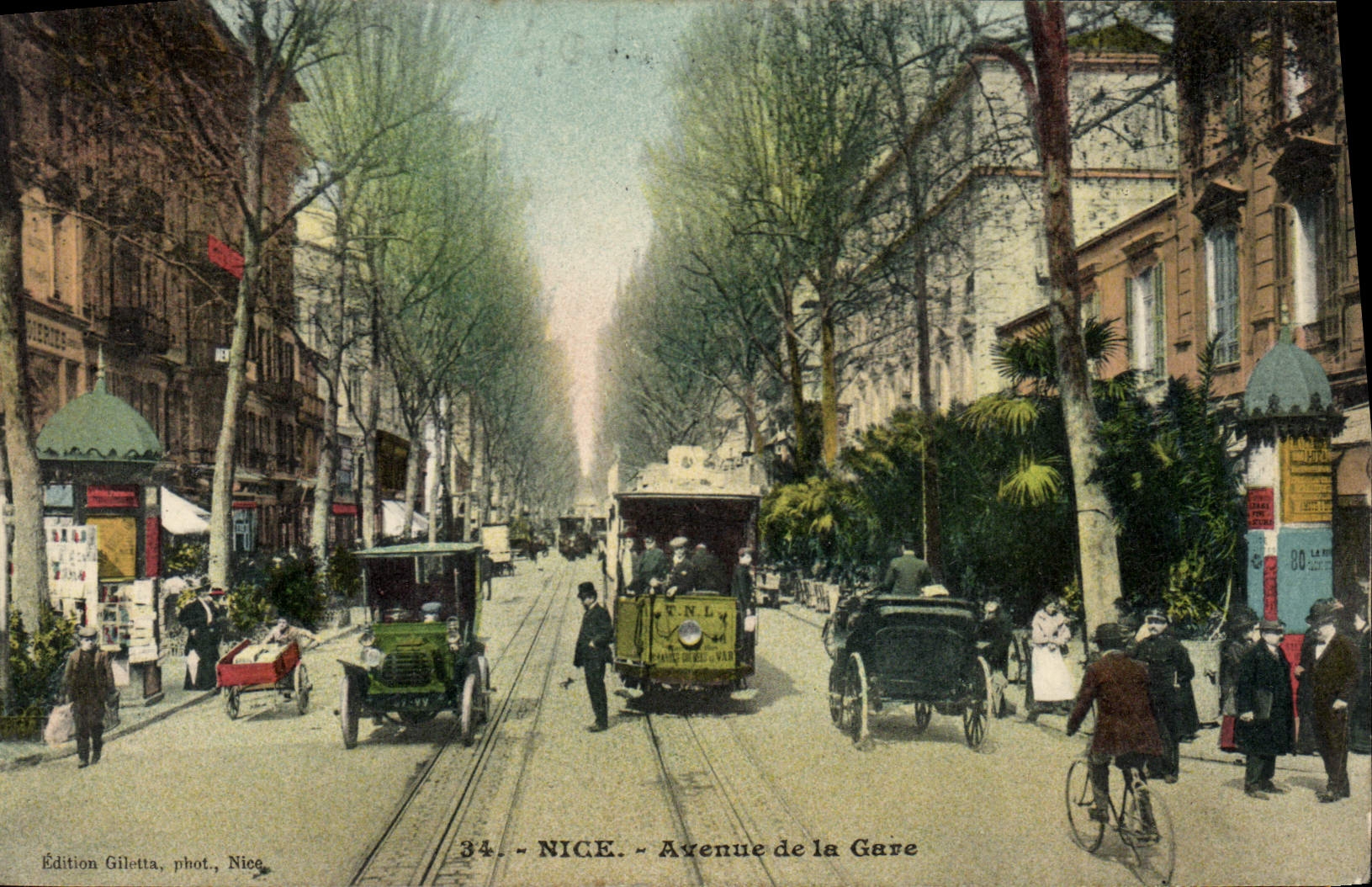 CPA NICE avenue de la gare 