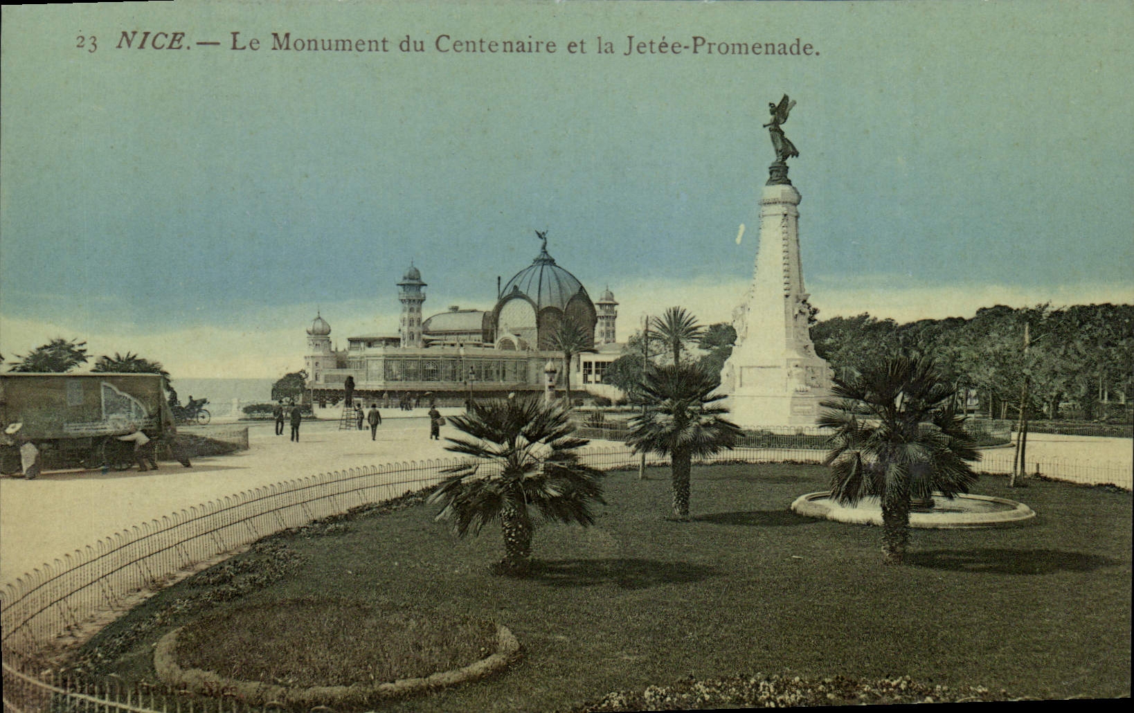 CPA Nice le Monument du Centennaire et la Jetee Promenade