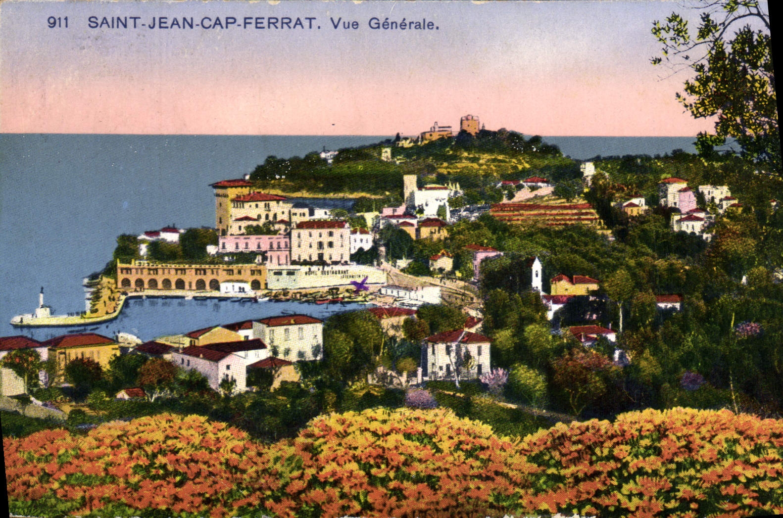 CPA Saint Jean Cap Ferrat vue generale 