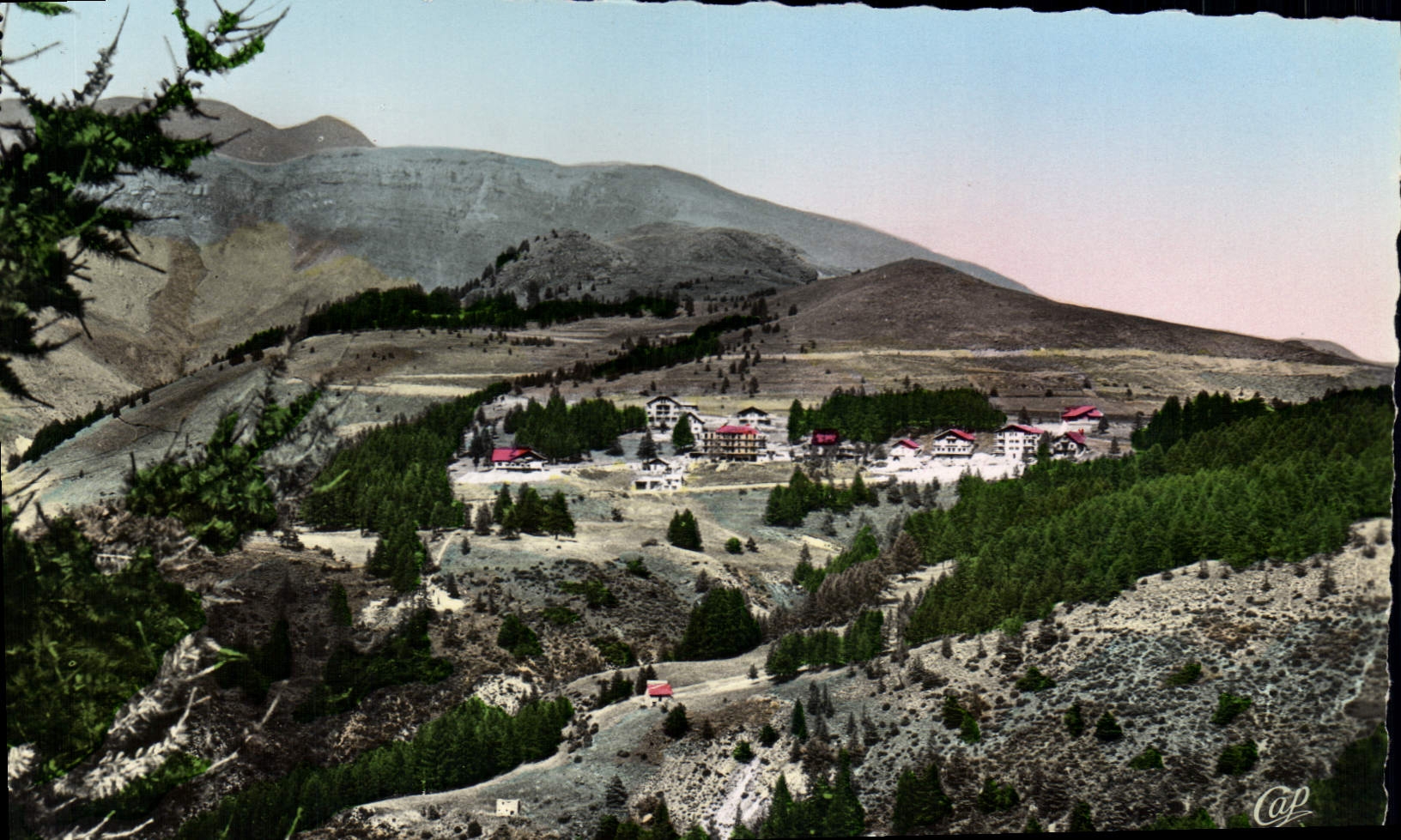 CPA Valberg vue generale et le Mont Mounier
