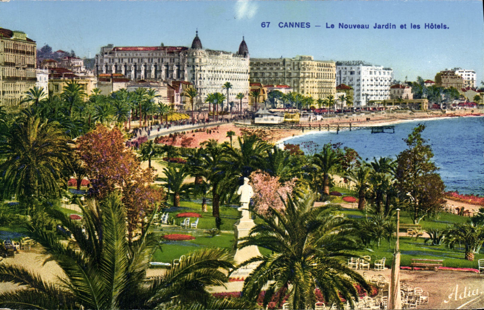CPA Cannes le Nouveau jardin et les hotels 