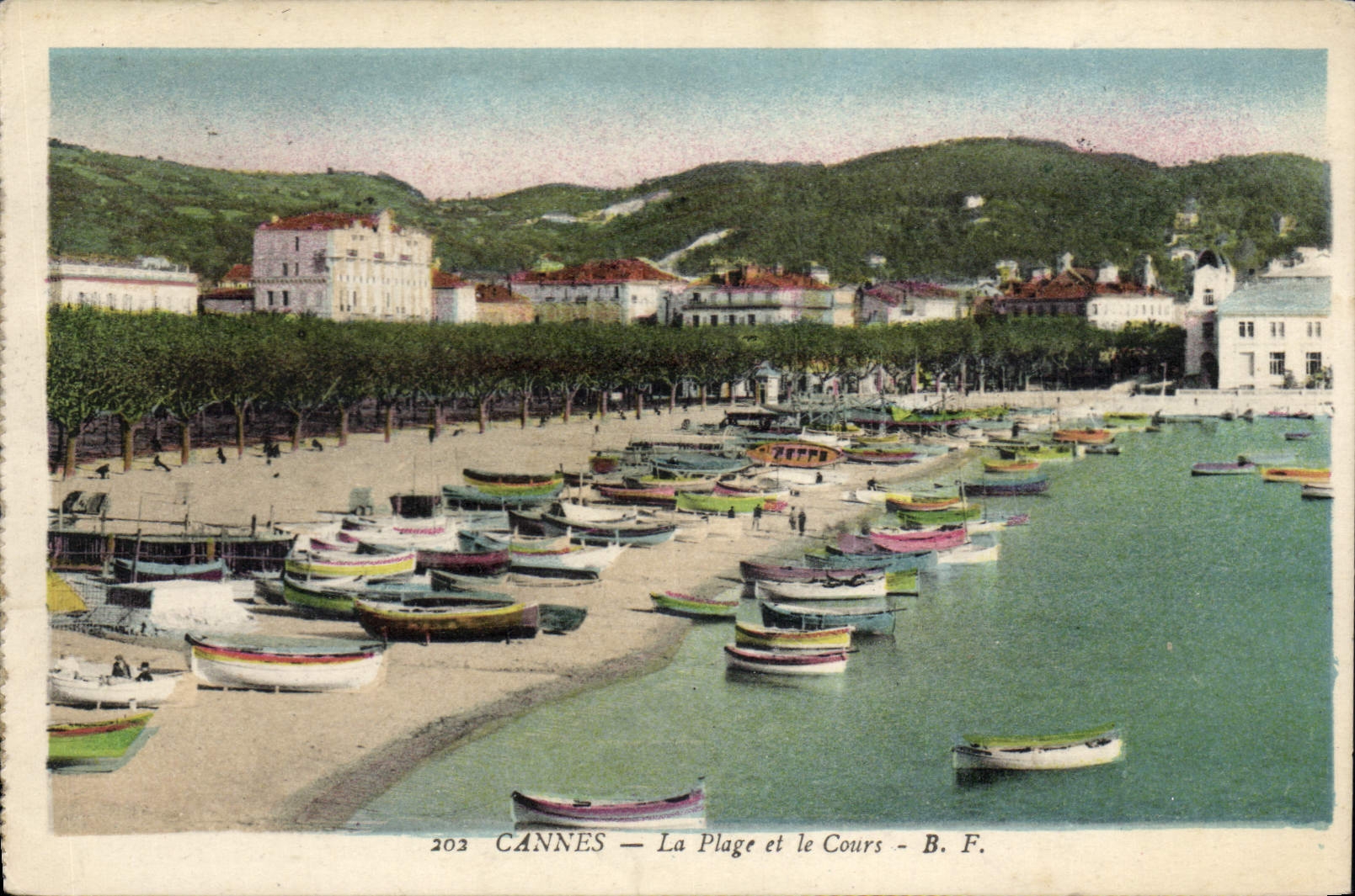 CPA Cannes la Plage et le Cours 