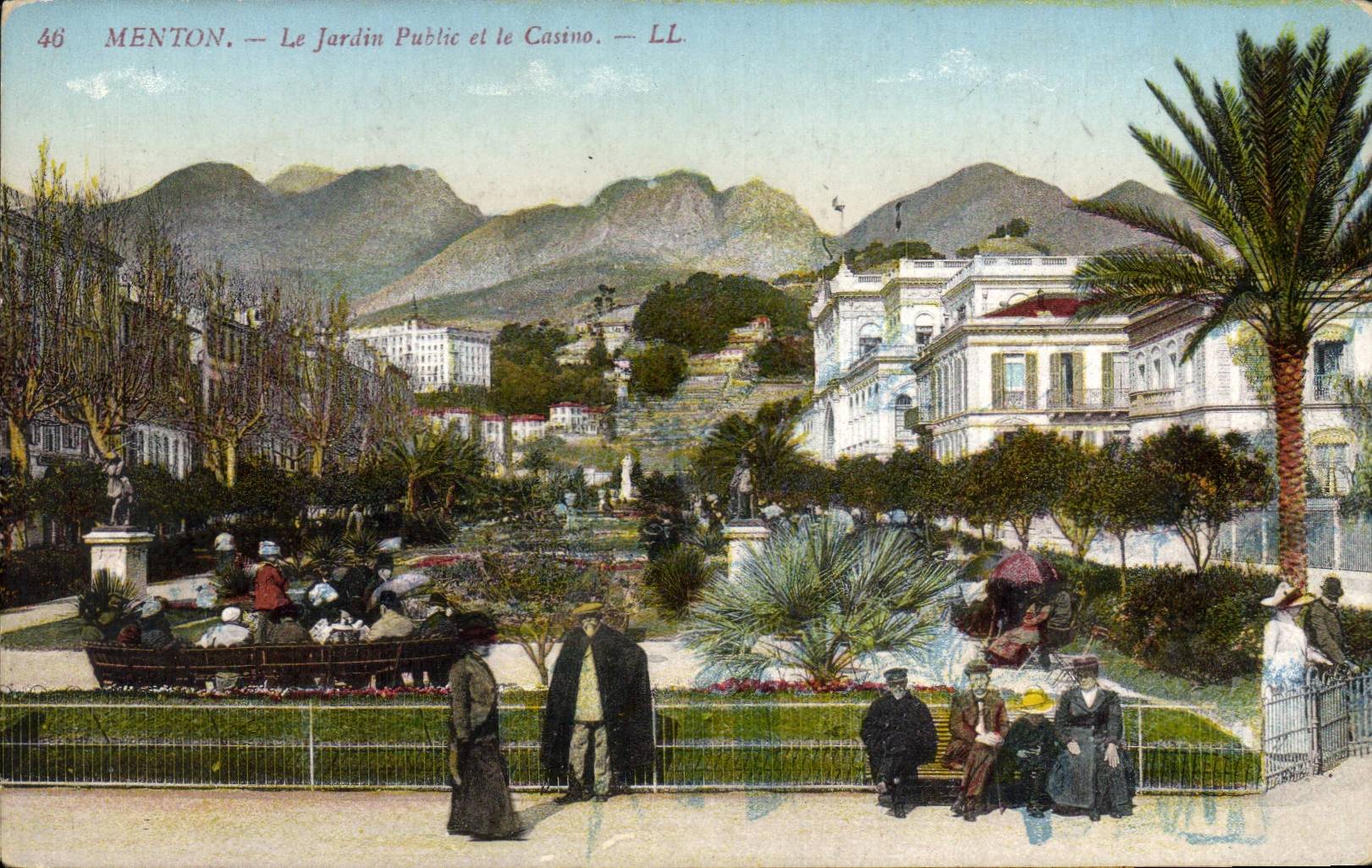 CPA Menton le Jardin public et le casino 