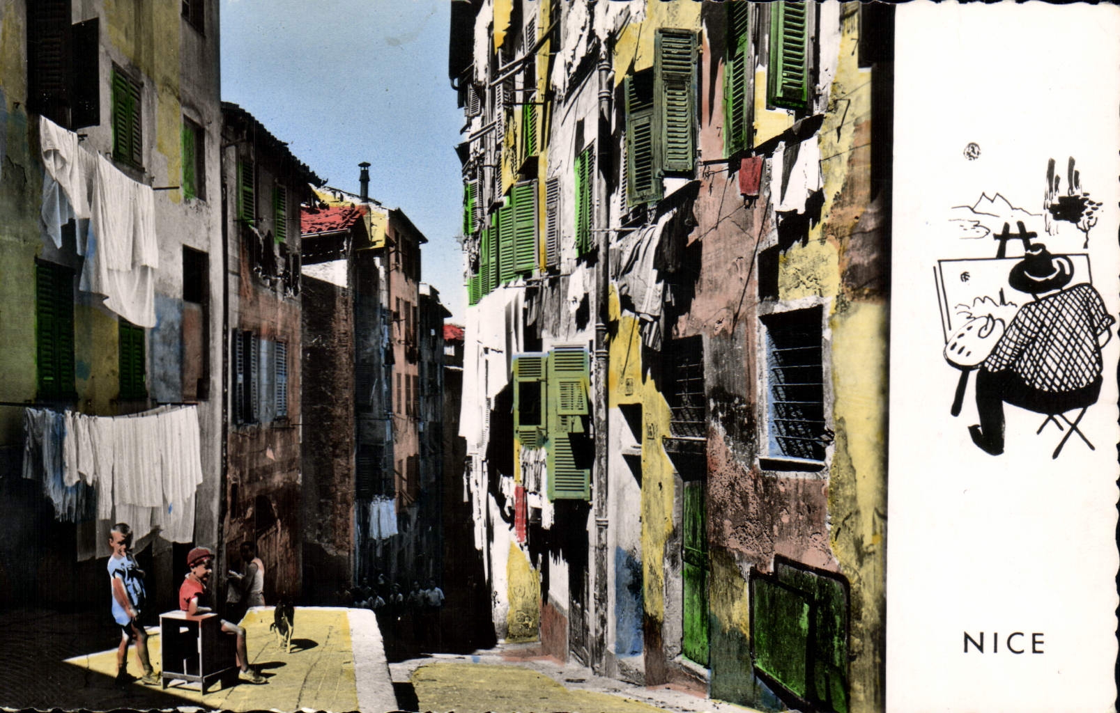 CPA Nice un coin de la Vieille ville