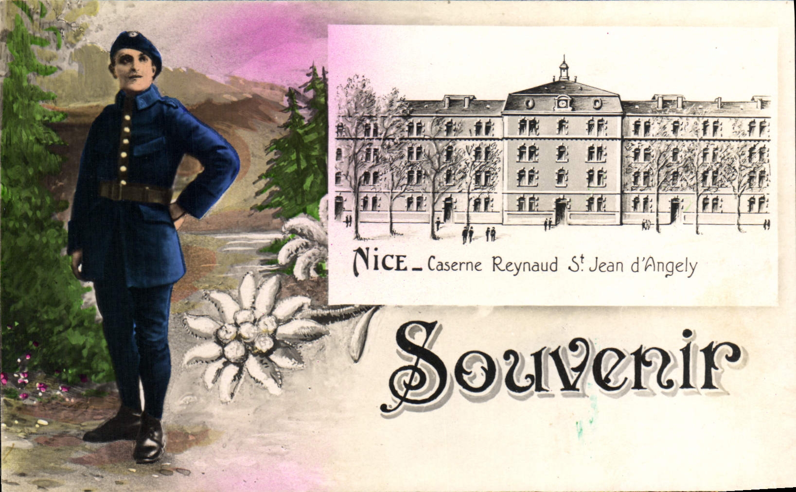 CPA Nice Caserne Reynaud St Jean d'Angely 